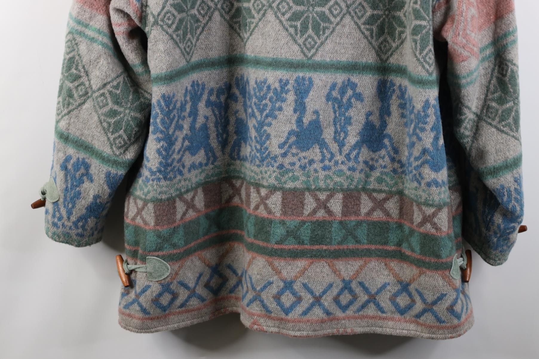 Vintage Vintage 90s Streetwear Button Southwestern Wool Suede Jacket Size XL / US 12-14 / IT 48-50 - 15 Thumbnail