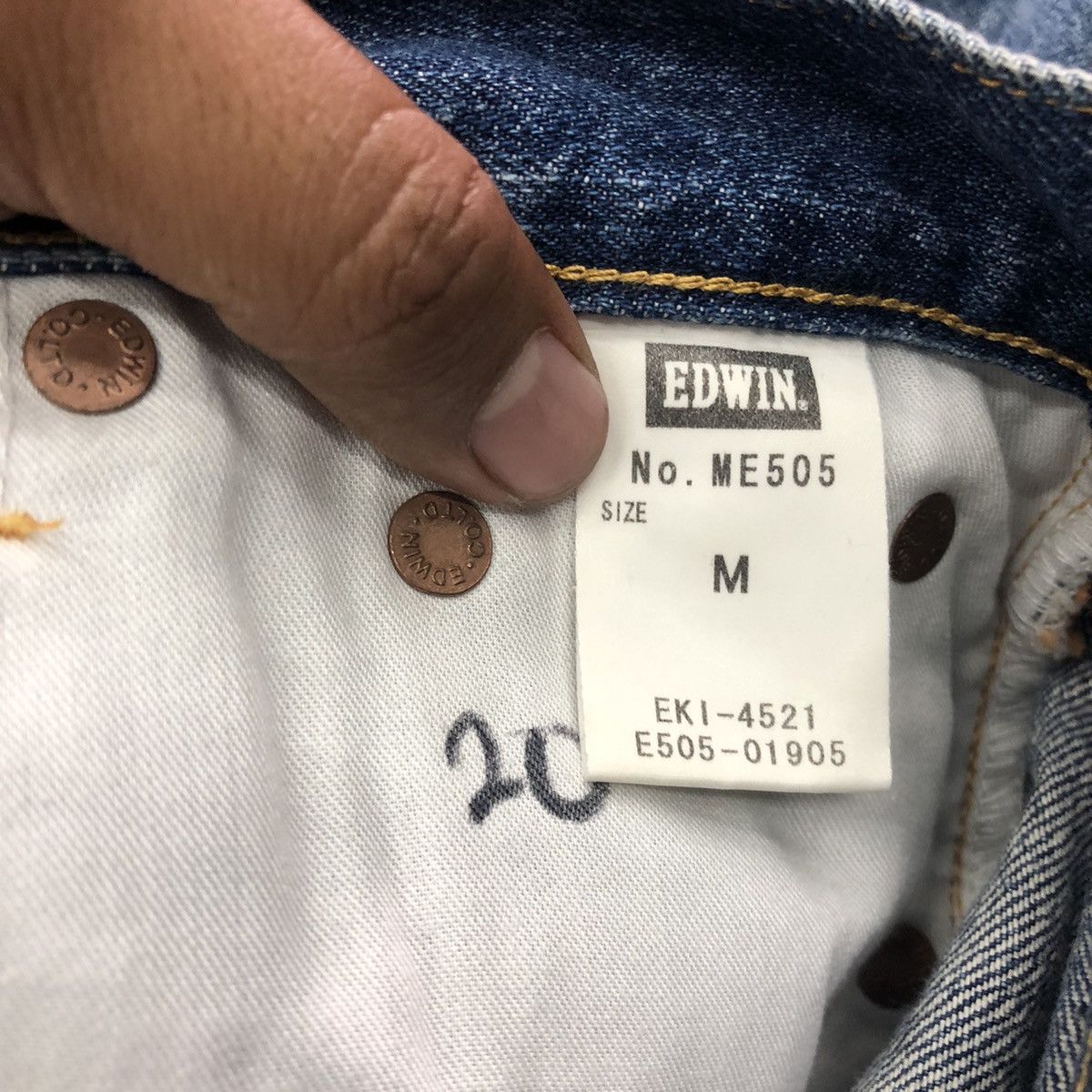 Edwin Edwin 505 Ragged Selvedge Regular Denim Jeans Size US 30 / EU 46 - 14 Thumbnail