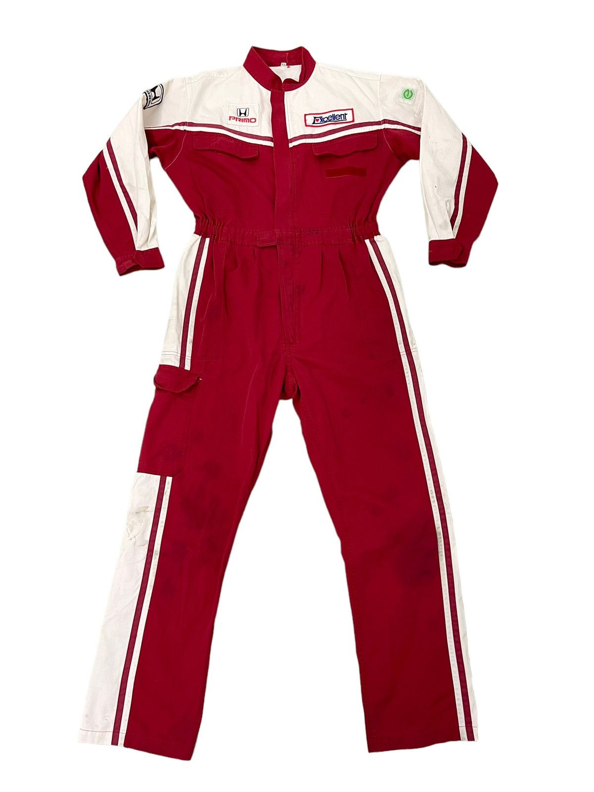 Honda Vtg 90s Honda Jumpsuit Overalls Japan Motorsports 5🟩1 Size US 33 - 12 Thumbnail