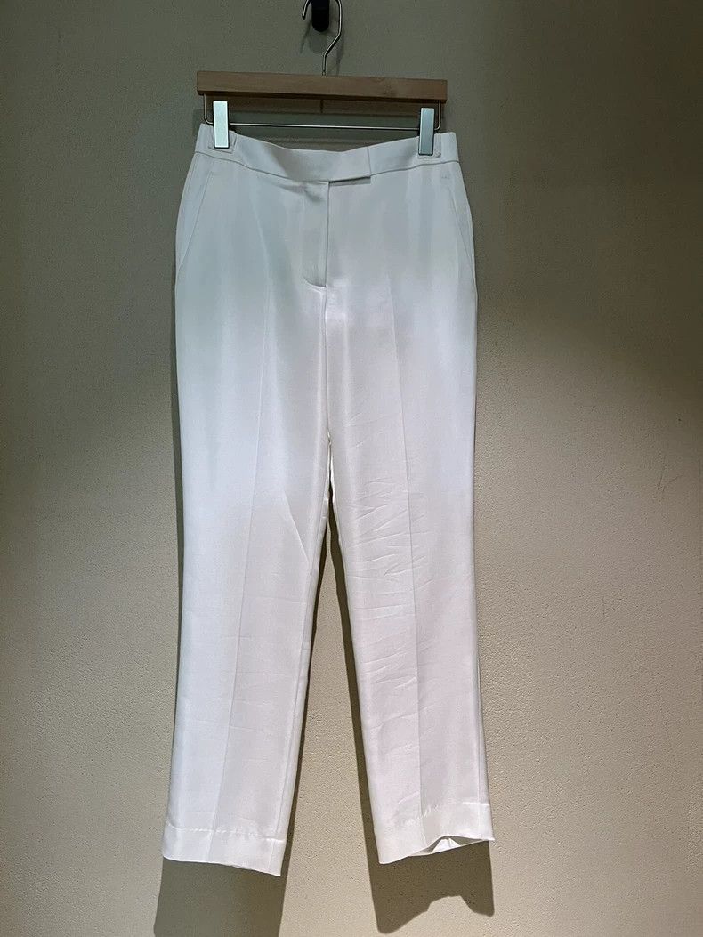 Helmut Lang Helmut Lang size SWhite satin pants 2501-Nextarrow Size US 28 / EU 44 - 1 Thumbnail