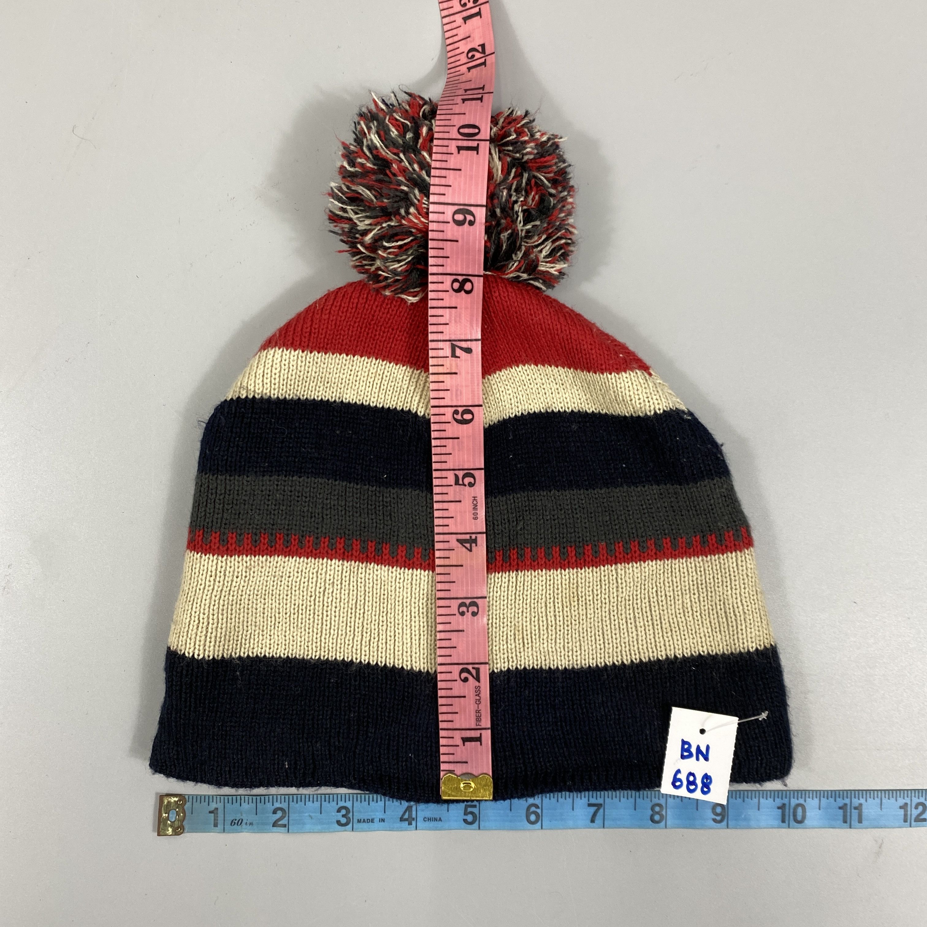 Japanese Brand Winter Beanie With Pompom -BN688 Size ONE SIZE - 5 Thumbnail