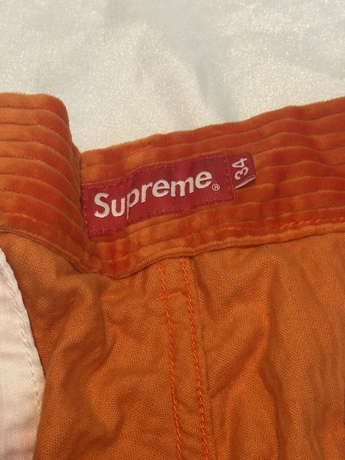 Supreme supreme corduroy cargo pants orange 34 Size US 34 / EU 50 - 4 Thumbnail