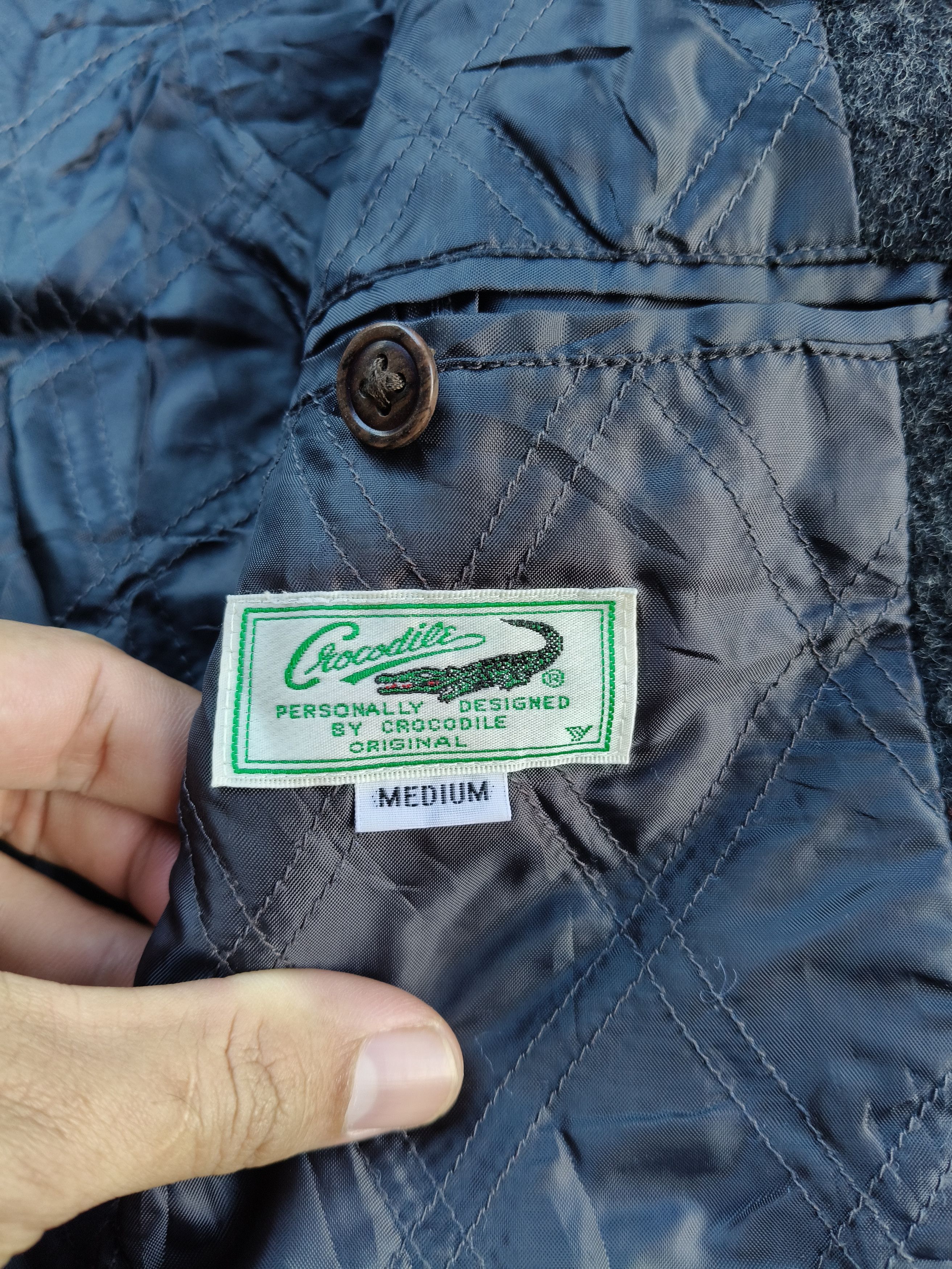 Japanese Brand Vintage Crocodile Wool Button Jacket Size US M / EU 48-50 / 2 - 11 Thumbnail