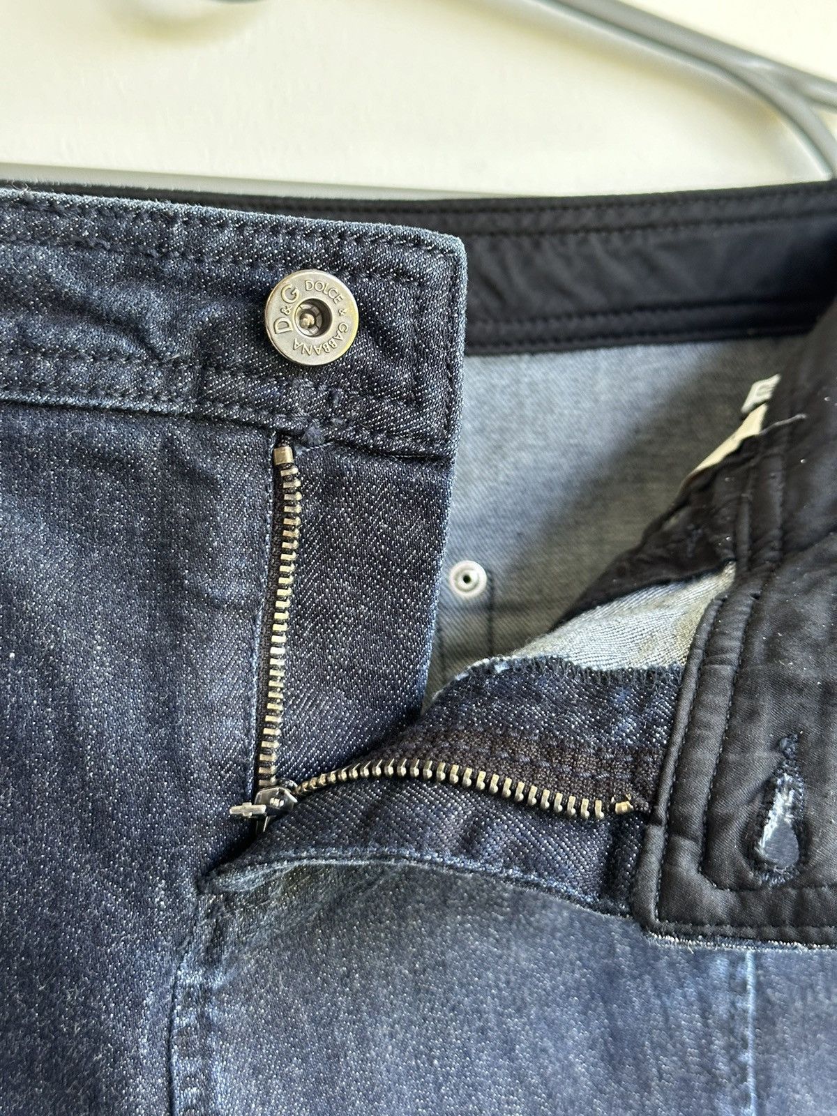 Dolce & Gabbana Vintage Dolce & Gabbana Denim Knee Length Skirt Blue Size 29 Size 29" - 7 Thumbnail