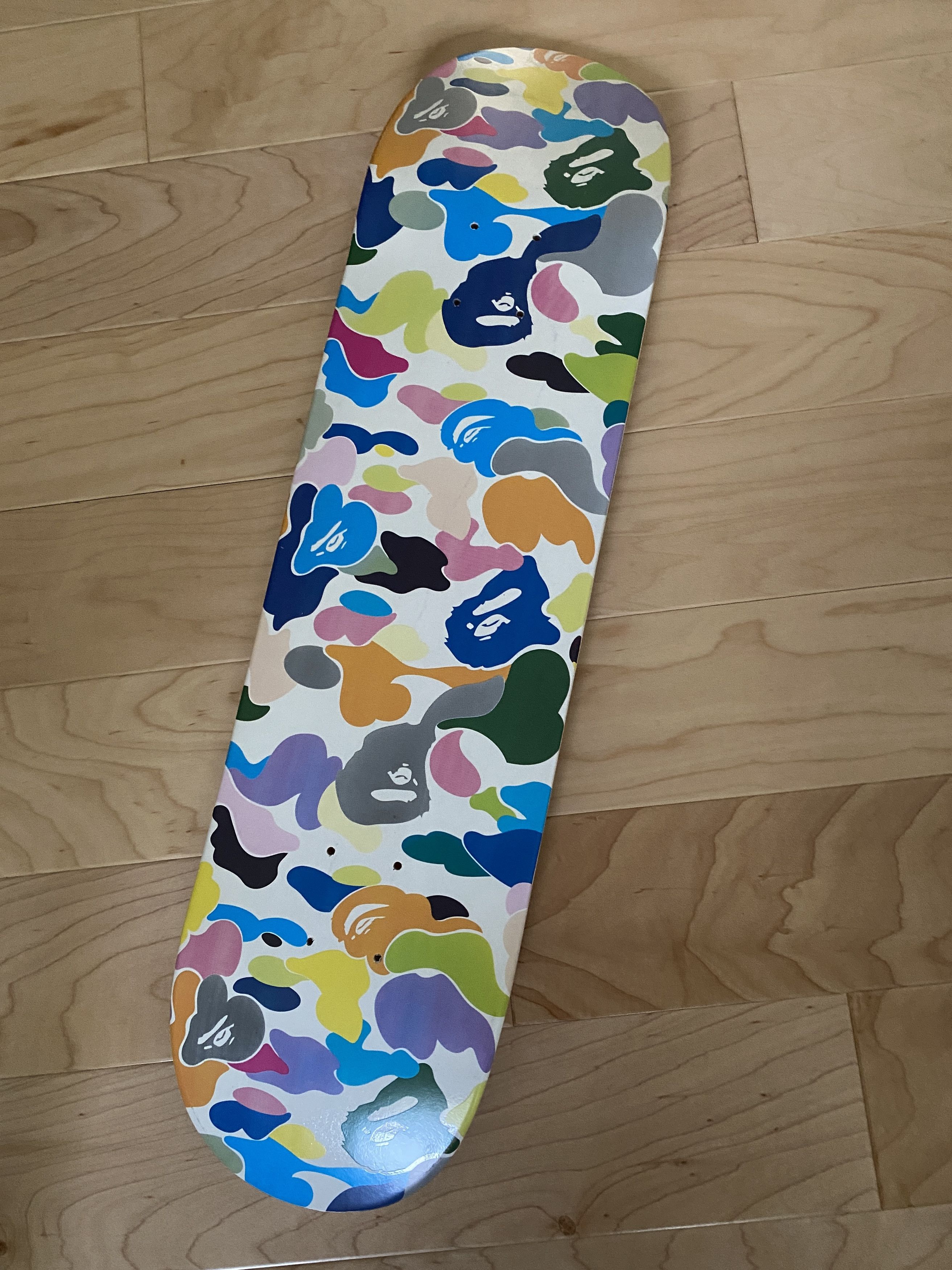 image of Bape Multi Camo Skateboard Deck, Men's