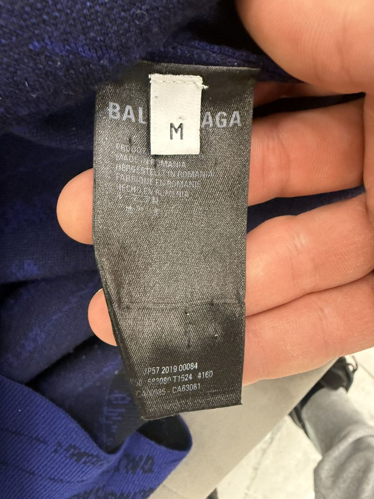 Balenciaga Balenciaga Blue/Black Wool Long-sleeve Size US M / EU 48-50 / 2 - 4 Thumbnail