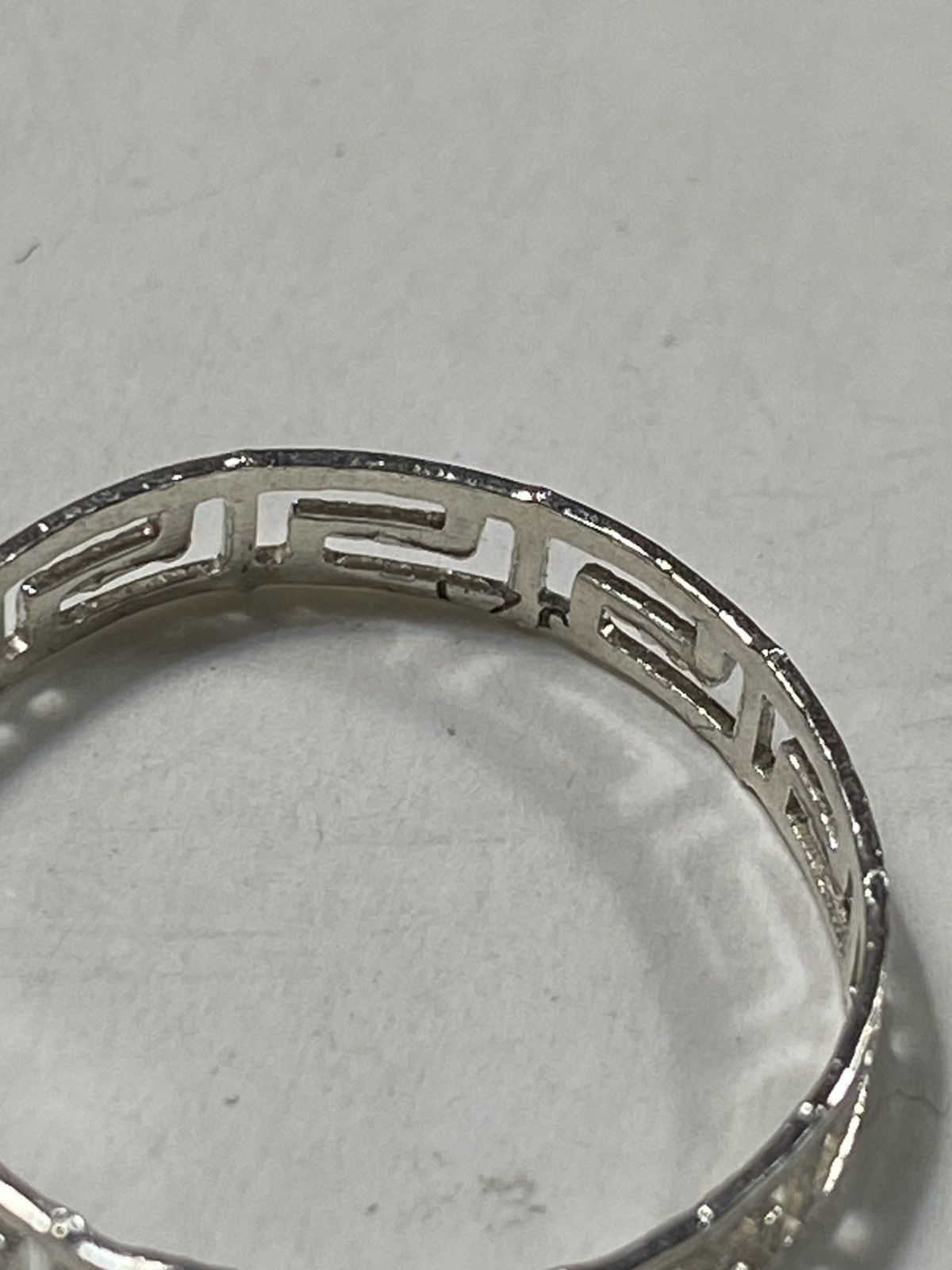 Japanese Brand × Jewelry × Vintage Vintage Greek Key Sterling Silver Ring Japanese Brand Size ONE SIZE - 6 Thumbnail