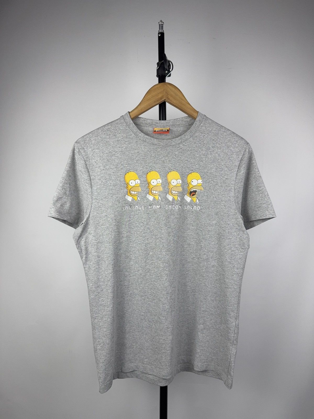 The Simpsons Vintage The Simpsons Homer Graphic Tee Shirt Grey Cartoon Size US M / EU 48-50 / 2 - 1 Thumbnail