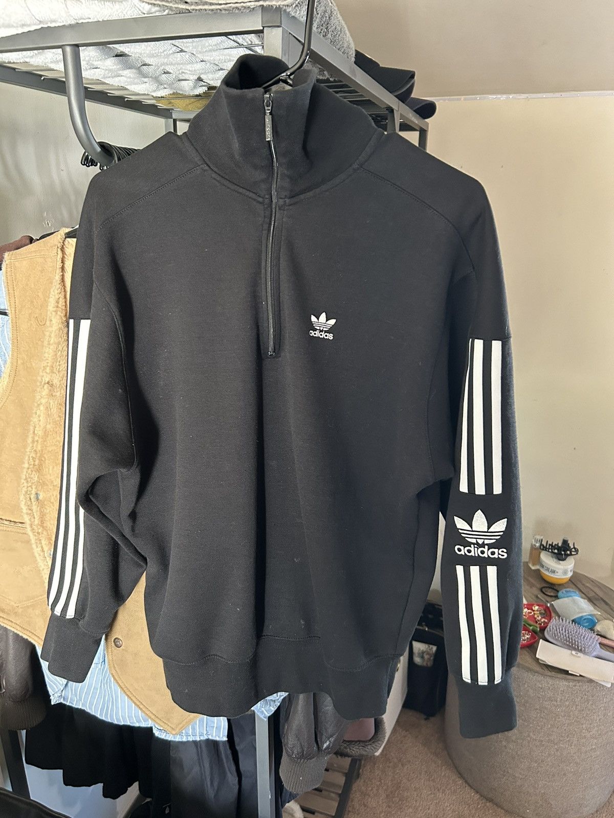 Adidas 🗿 ADIDAS TURTLE NECK SWEATER 🚧 Size US S / EU 44-46 / 1 - 2 Thumbnail