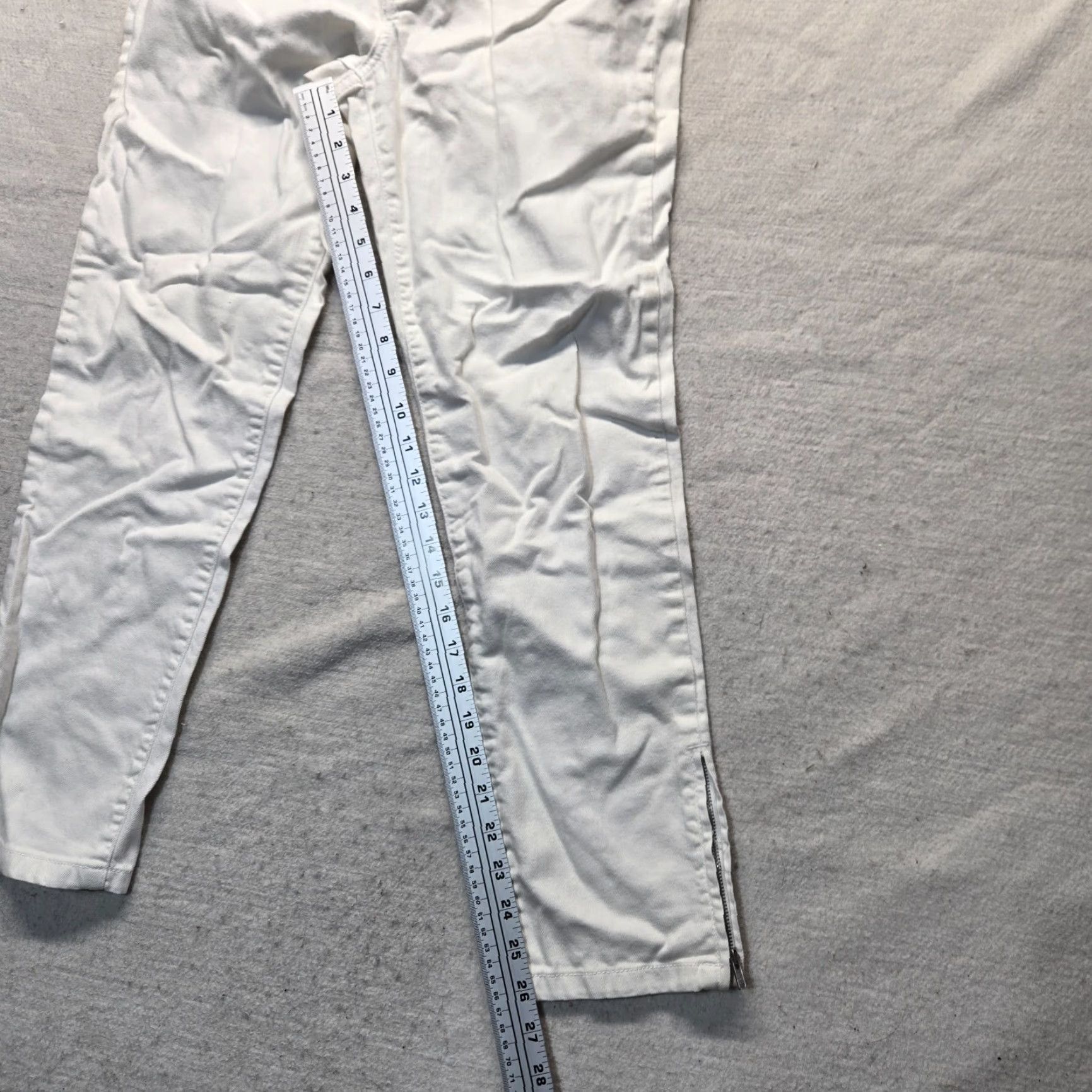 Vintage Chicos White Jeggings Chicos's Women’s Size 00 White Denim Stretch Pants Slim Mid Rise Pants Womens XS- Regular Size 24" / US 00 / IT 34 - 7 Thumbnail