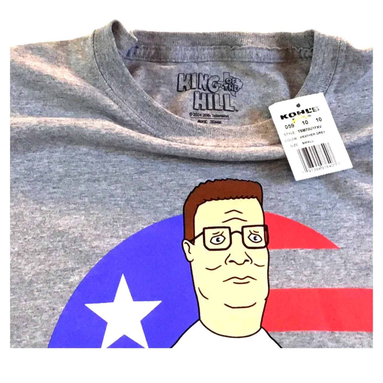 Other King of the Hill Hank T-Shirt Gray Small Made in The USA NWT Size US S / EU 44-46 / 1 - 2 Thumbnail