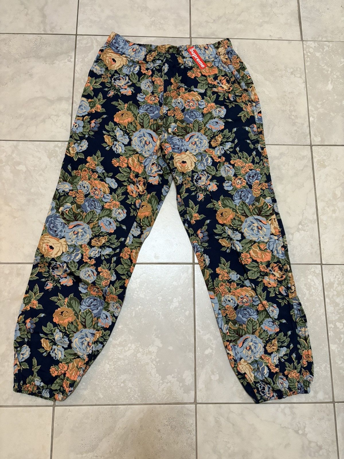 Supreme Floral Pants | Grailed