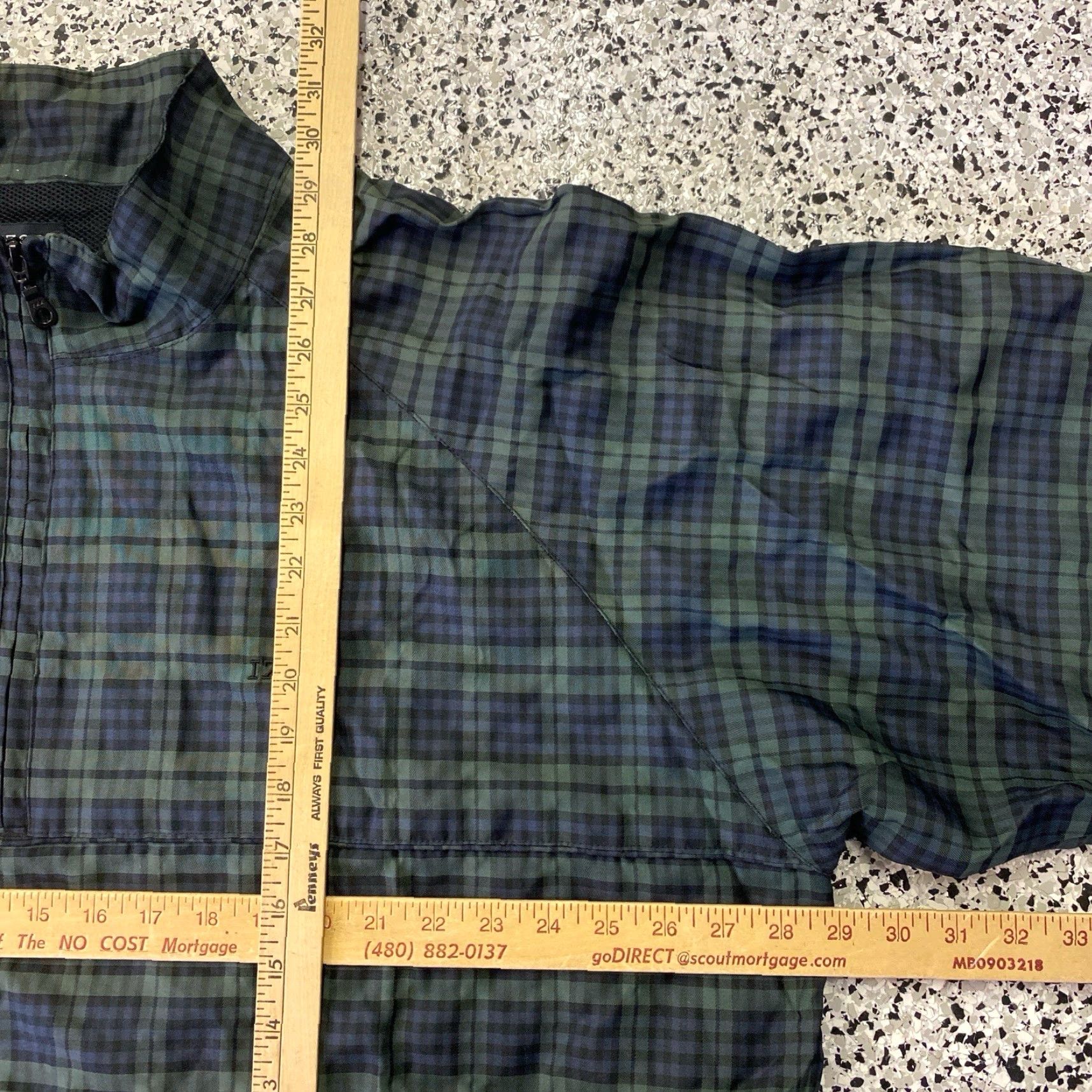 Izod VINTAGE IZOD Windbreaker Jacket XXL Green Tartan Plaid Nylon Golf 90s Size US XXL / EU 58 / 5 - 3 Thumbnail