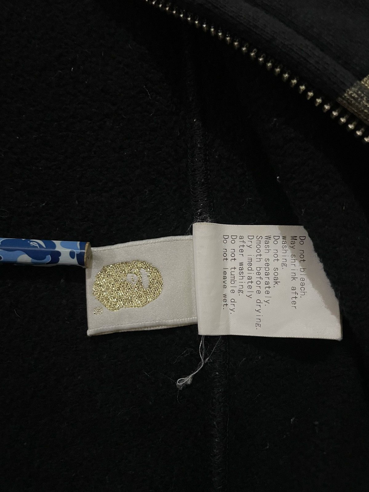 Bape OG Bape Bapesta Fullzip Hoodie Black Gold Size US L / EU 52-54 / 3 - 11 Thumbnail