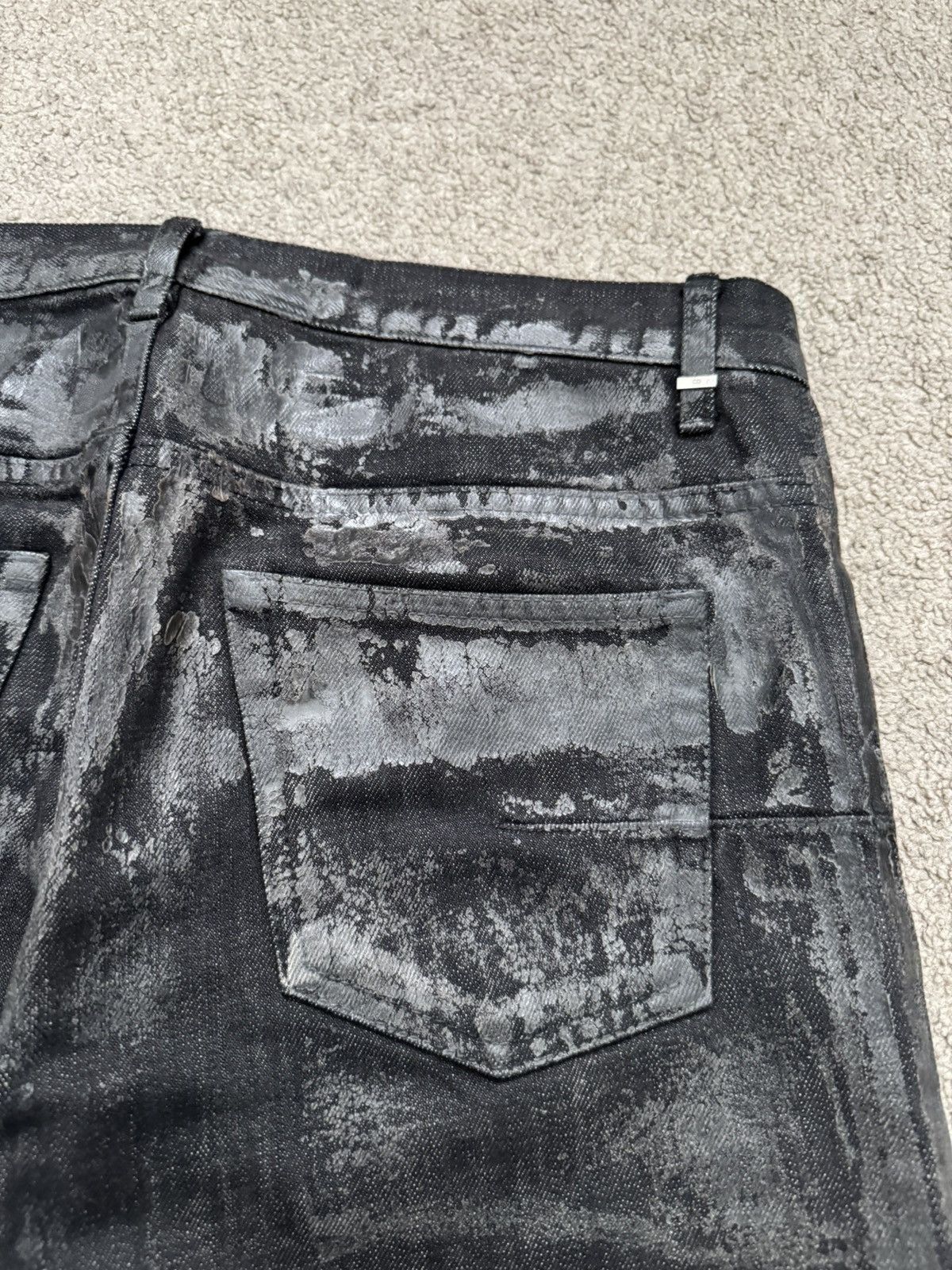 Dior AW08 Dior Homme “Luster” Black Waxed Size US 30 / EU 46 - 17 Thumbnail