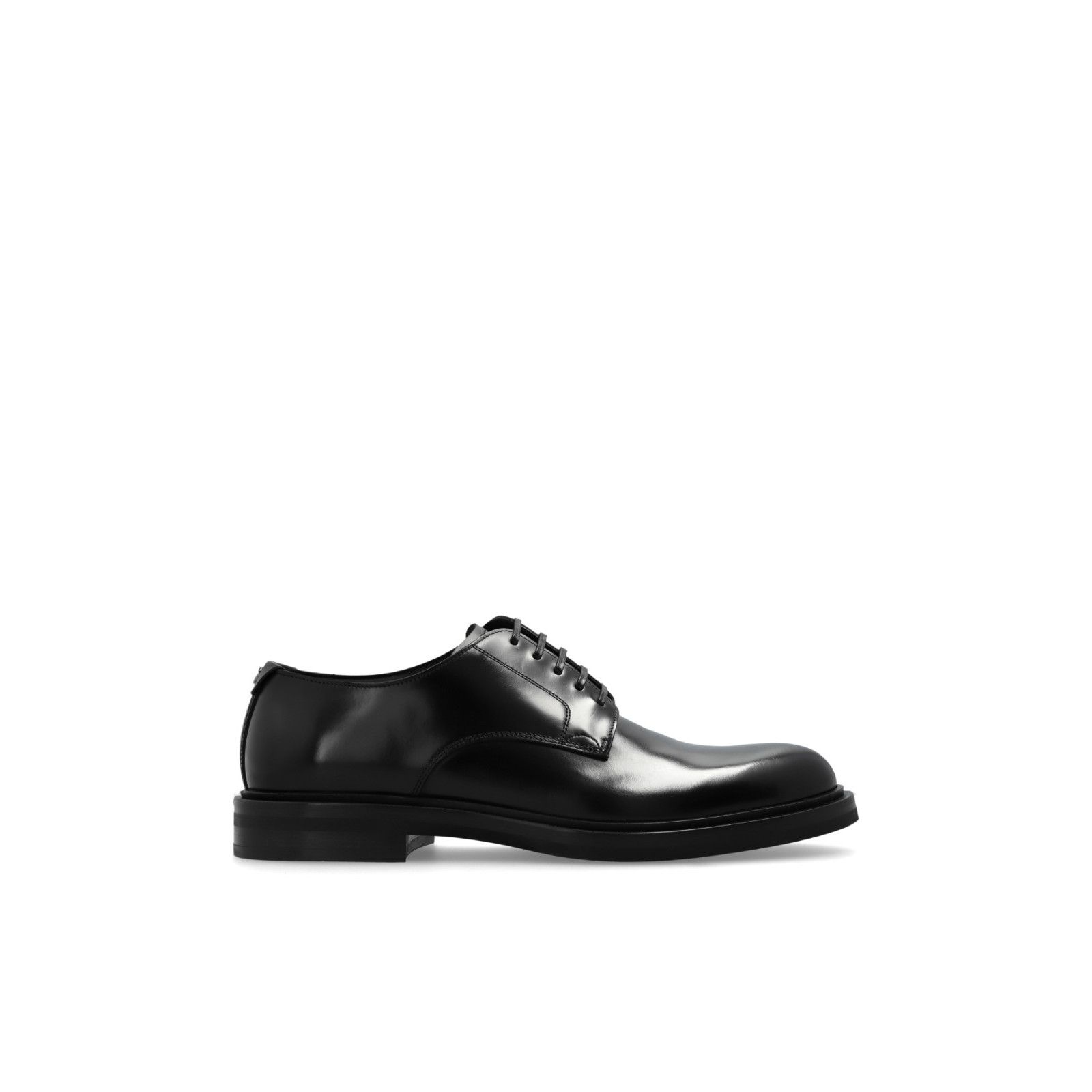 DOLCE&GABBANA Black Leather Elegant Shoes New & Authentic (M display picture 2