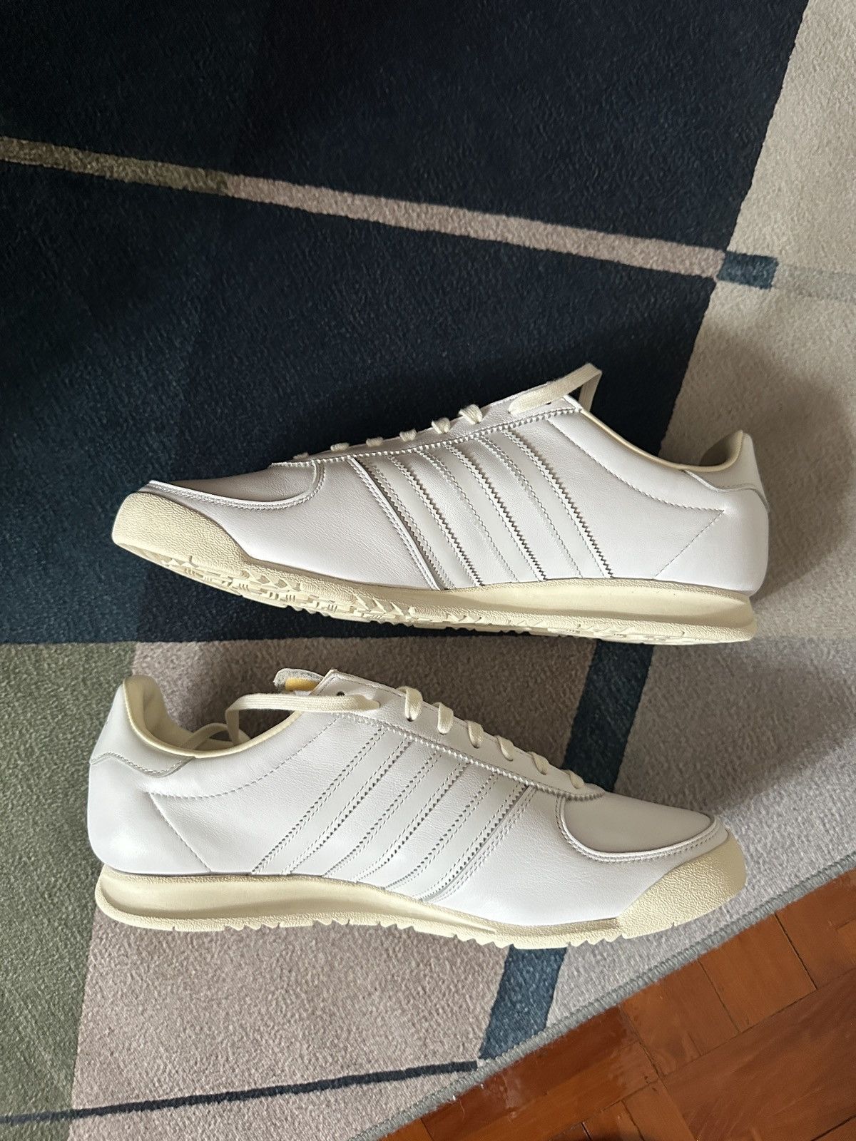 Adidas × END. END. Clothing x Adidas ‘Milano’ sneaker in white Size US 10 / EU 43 - 3 Thumbnail
