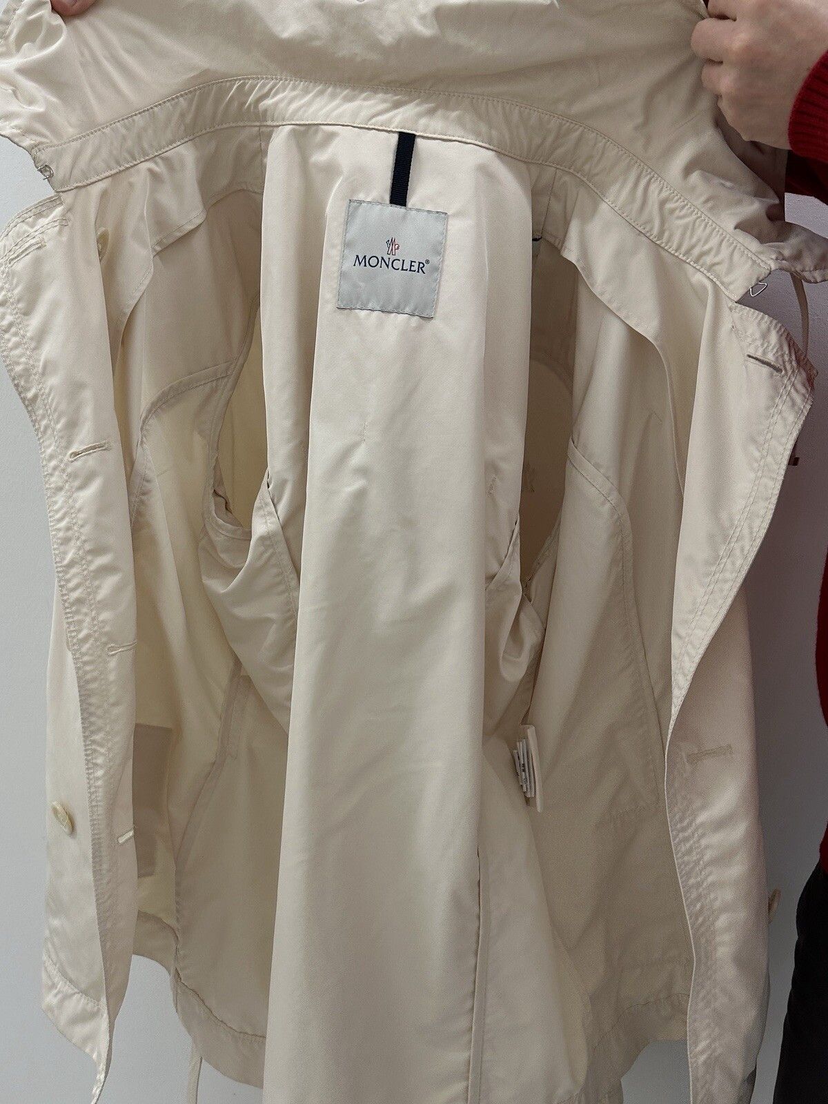 Moncler Moncler Nerine Women Belted Trench Coat Jacket Nylon Shirri Size L / US 10 / IT 46 - 18 Thumbnail
