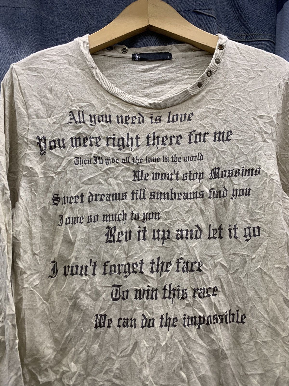 Hysteric Glamour × If Six Was Nine × Japanese Brand ALL YOU NEED IS LOVE japanesebrand Size US M / EU 48-50 / 2 - 3 Thumbnail