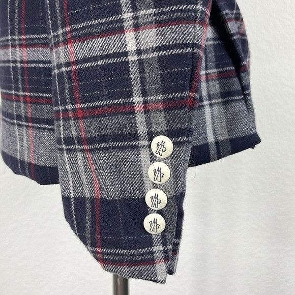 Moncler Gamme Bleu Moncler Gamme Blue x Thom Browne Plaid Quilted Down Blazer Size US S / EU 44-46 / 1 - 7 Thumbnail