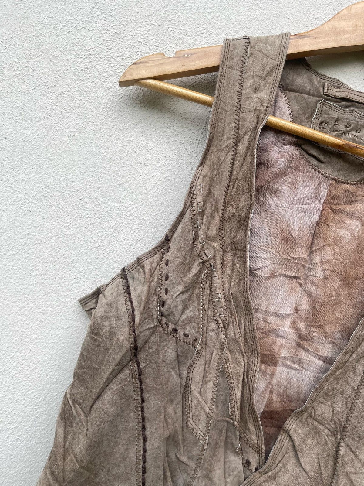 If Six Was Nine × Japanese Brand × Le Grande Bleu (L.G.B.) GOA Deconstructed Suede Leather Jacket Size US M / EU 48-50 / 2 - 8 Thumbnail