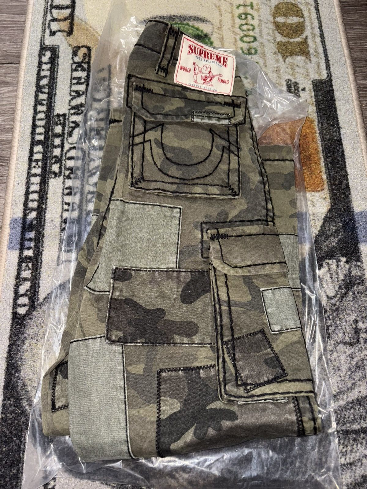 Supreme × True Religion Supreme True Religion Patchwork Cargo Pant Olive Camo Size US 30 / EU 46 - 3 Thumbnail