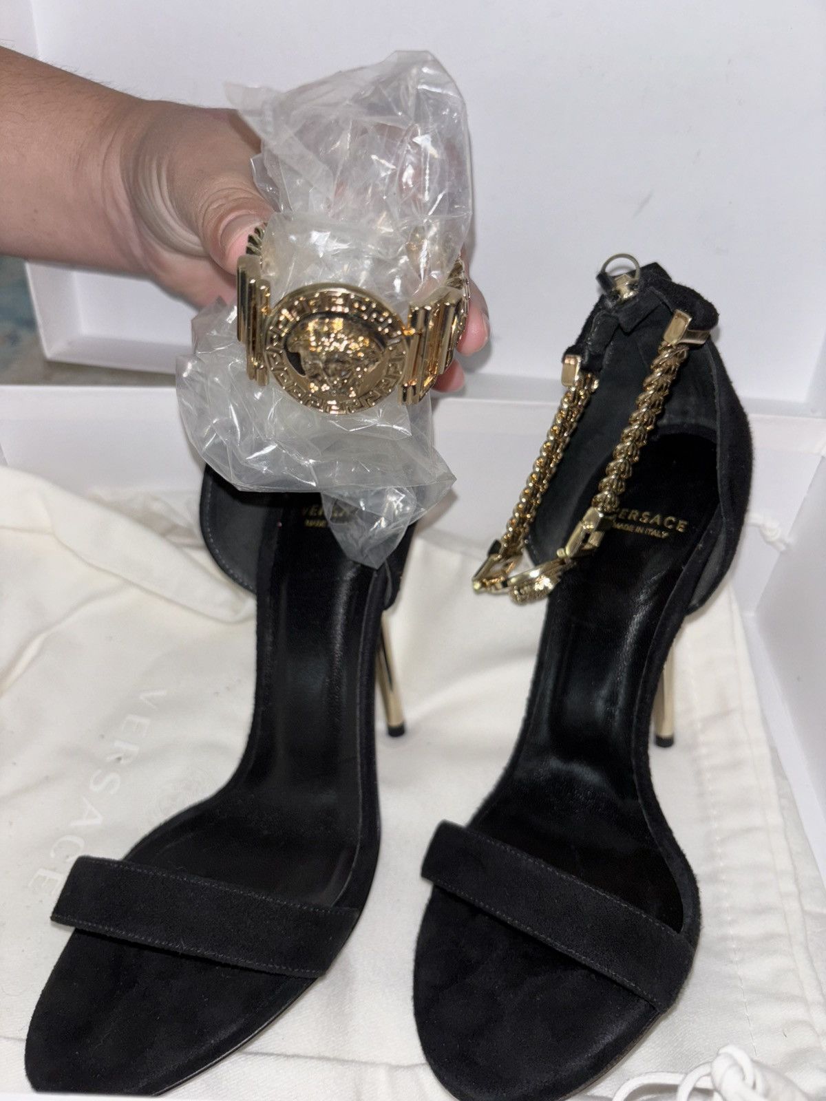 Versace Camoscio Sandals