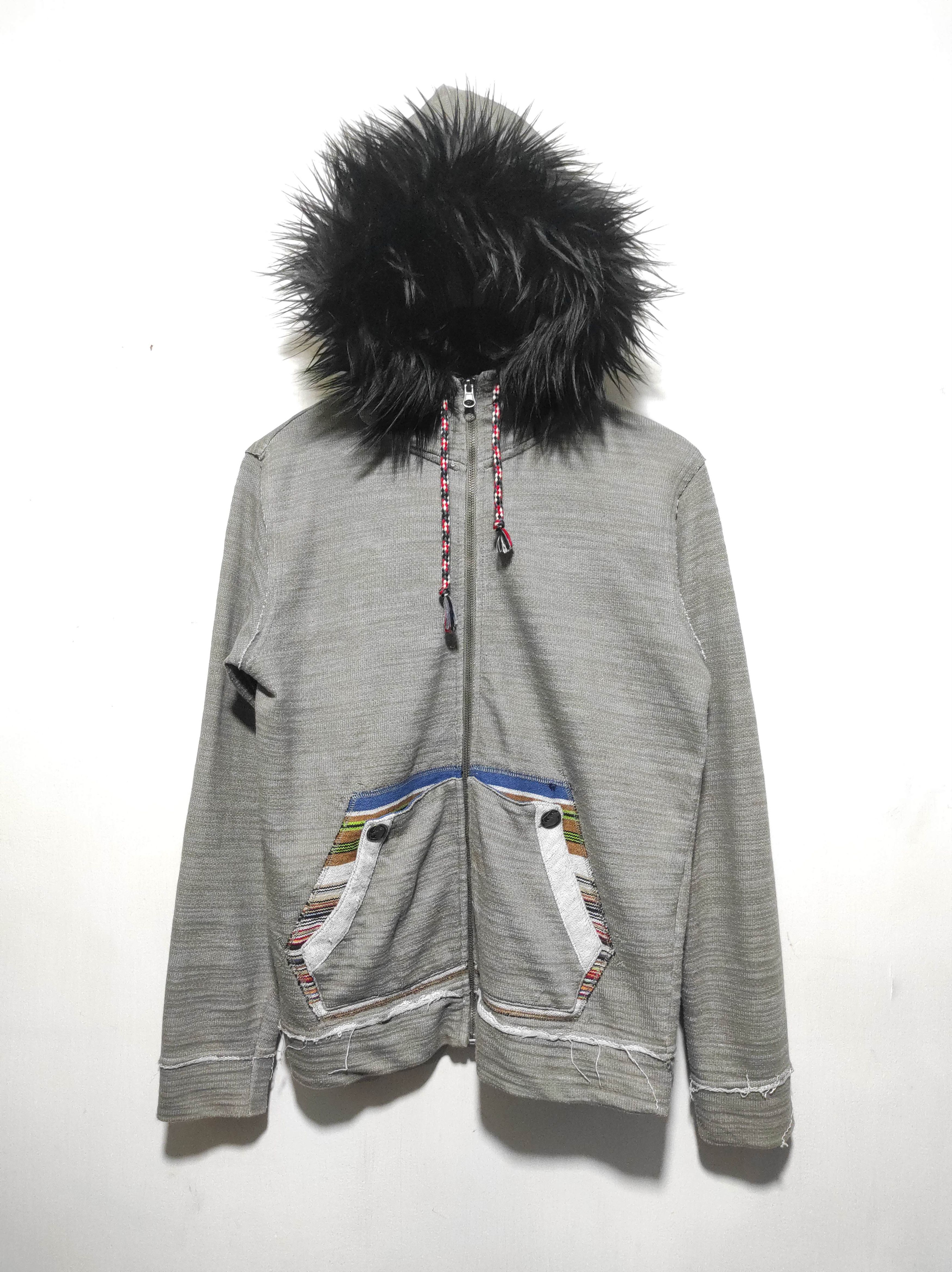 Hysteric Glamour Power to the People Zipper Fur Hoodie LGB style Size US M / EU 48-50 / 2 - 2 Thumbnail