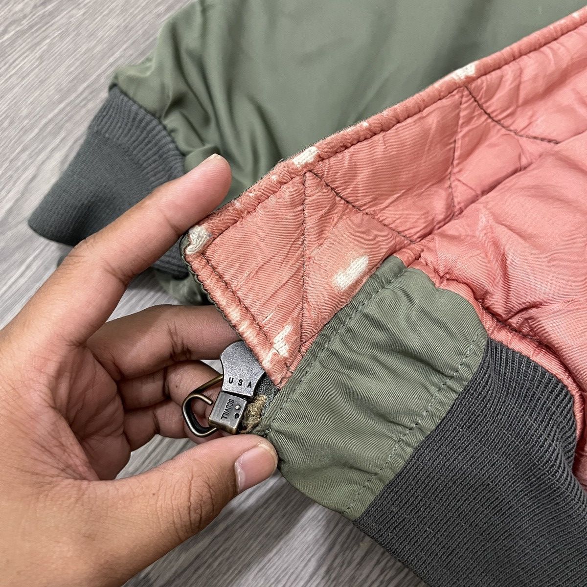 Alpha Industries Hope Manufacturing inc Ma-1 Fly Bomber Jacket Army Size US M / EU 48-50 / 2 - 11 Thumbnail