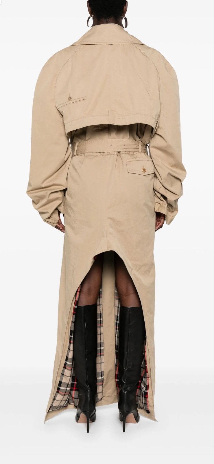 Balenciaga BALENCIAGA Deconstructed Oversized Long Trench Coat NWT Size S / US 4 / IT 40 - 3 Thumbnail