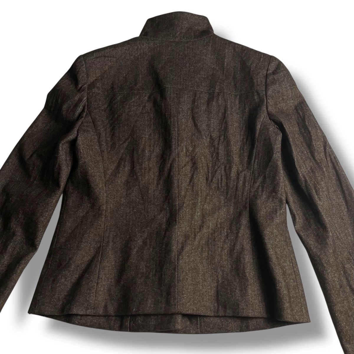 Krizia Uomo 🇯🇵 KRIZIA SHEEPSKIN COLLAR WOOL BLEND JACKET Size US XS / EU 42 / 0 - 16 Thumbnail