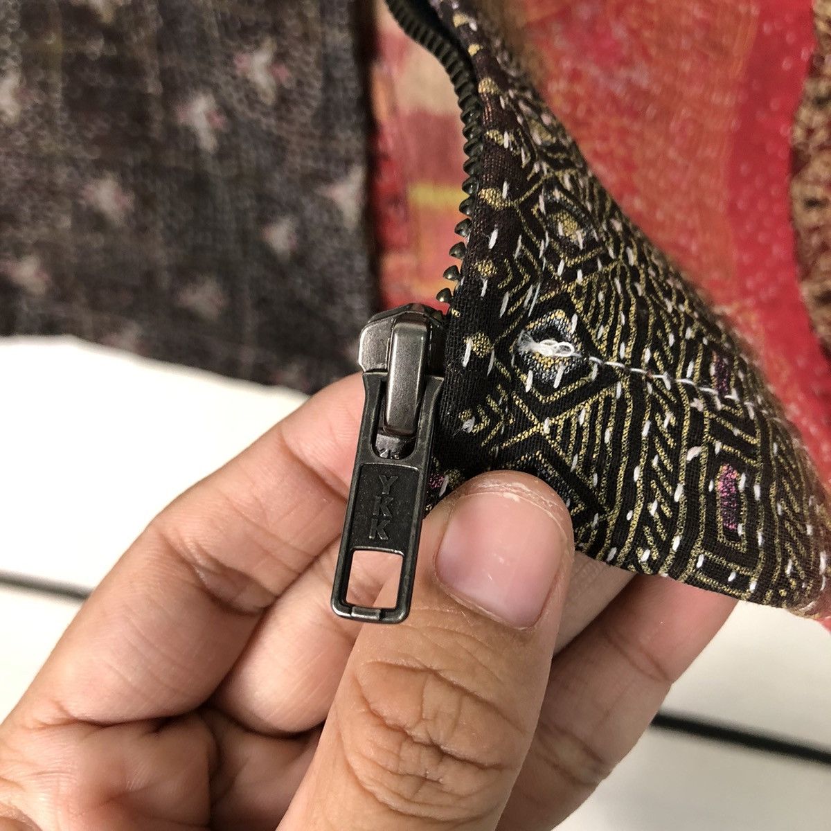 Japanese Brand Native Works Reworked Patchwork Quilted Jacket Size M / US 6-8 / IT 42-44 - 17 Thumbnail