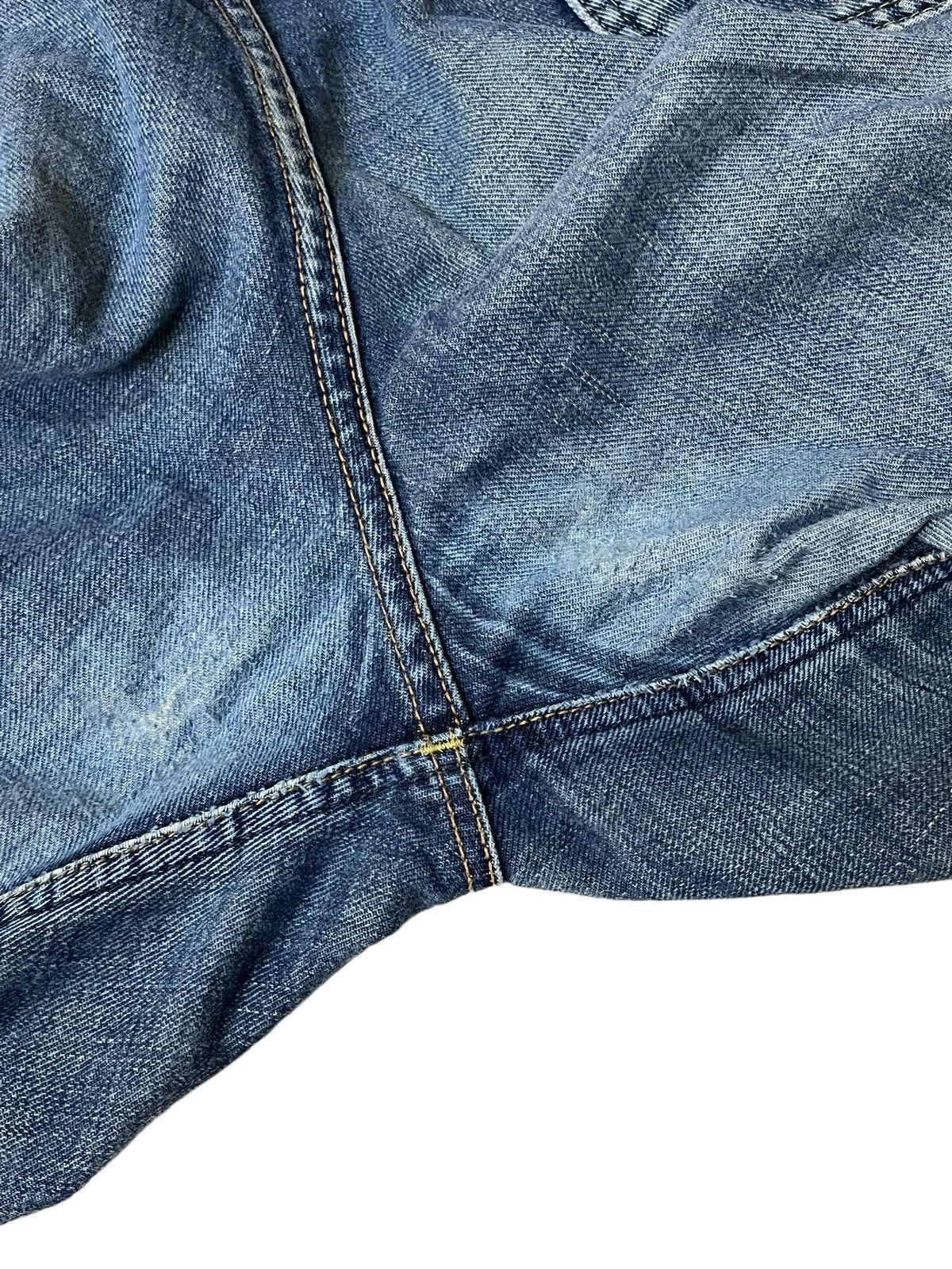 Lee VINTAGE LEE RIDERS REPRO 50s RIPPED HALF SELVEDGE DENIM Size US 35 - 11 Thumbnail