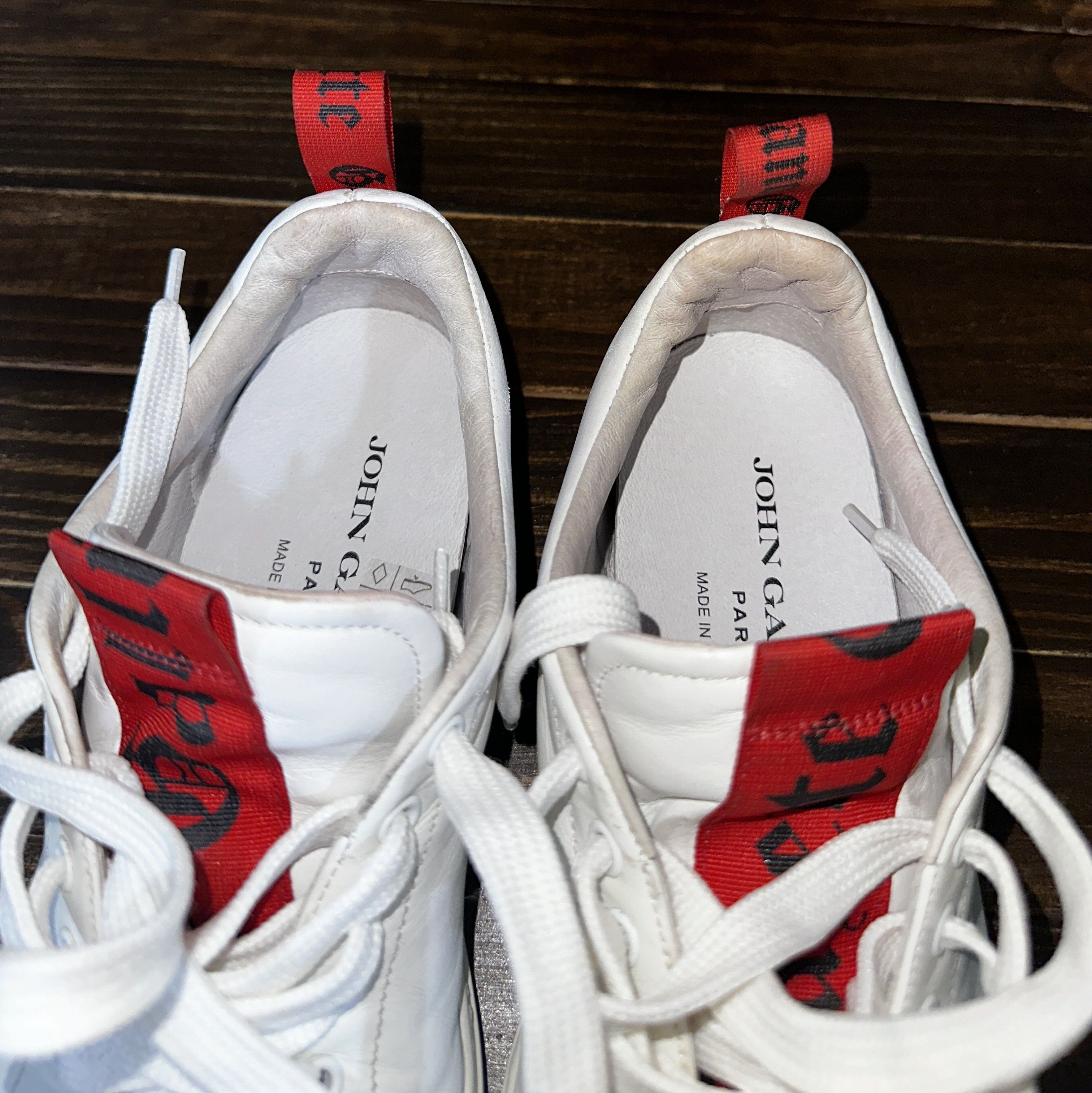 John Galliano John Galliano PARIS Made In Italy Leather Sneakers Luxury Size US 7 / EU 40 - 8 Thumbnail