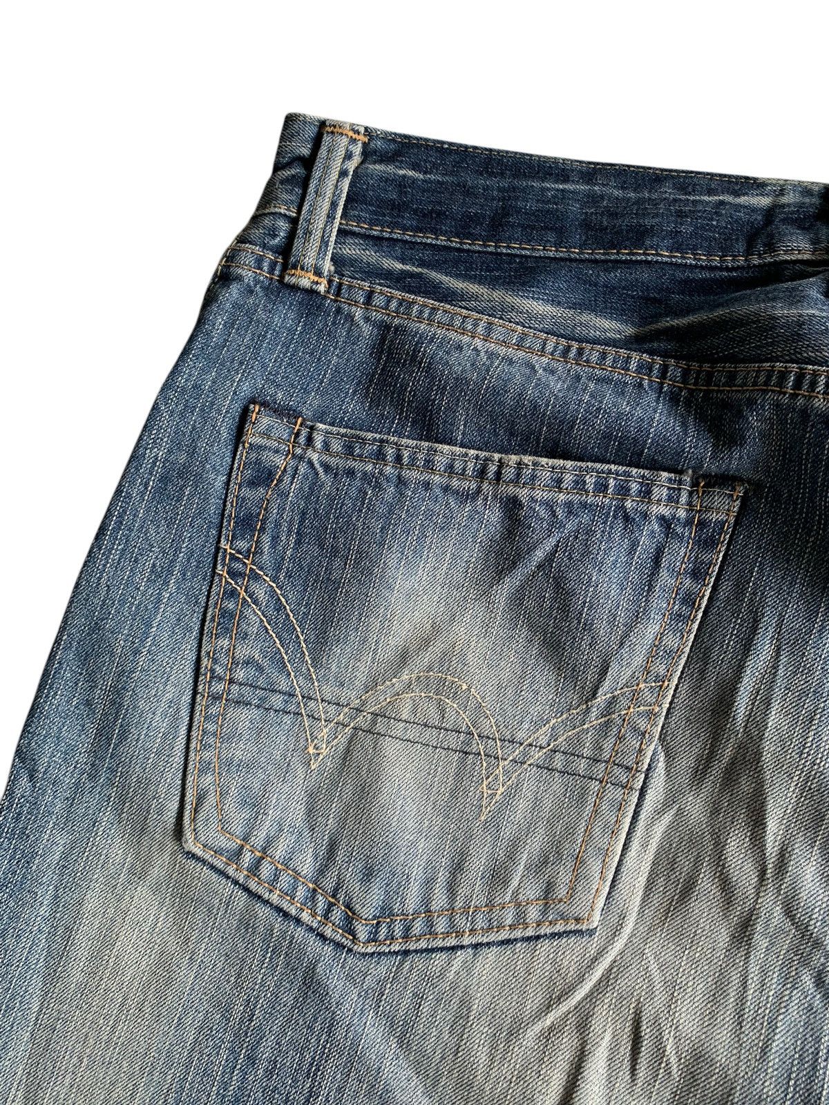 Kapital VINTAGE EDWIN 505ZX SELVEDGE FADED&RUSTY DISTRESSED DENIM Size US 34 / EU 50 - 13 Thumbnail