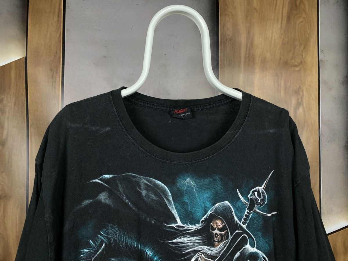 Vintage 💀Vintage T-Shirt Spiral Skeleton Horror VTG Tee💀 Size US XXL / EU 58 / 5 - 6 Thumbnail