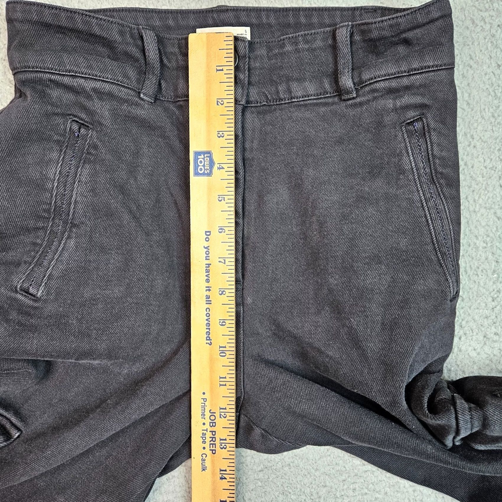 Vintage Wilfred Free Women’s Black Button Fly Cargo Denim Pants Size 6 - Regular, Inseam 27, High Rise, Belted, Cadro? Size 28" / US 6 / IT 42 - 6 Thumbnail