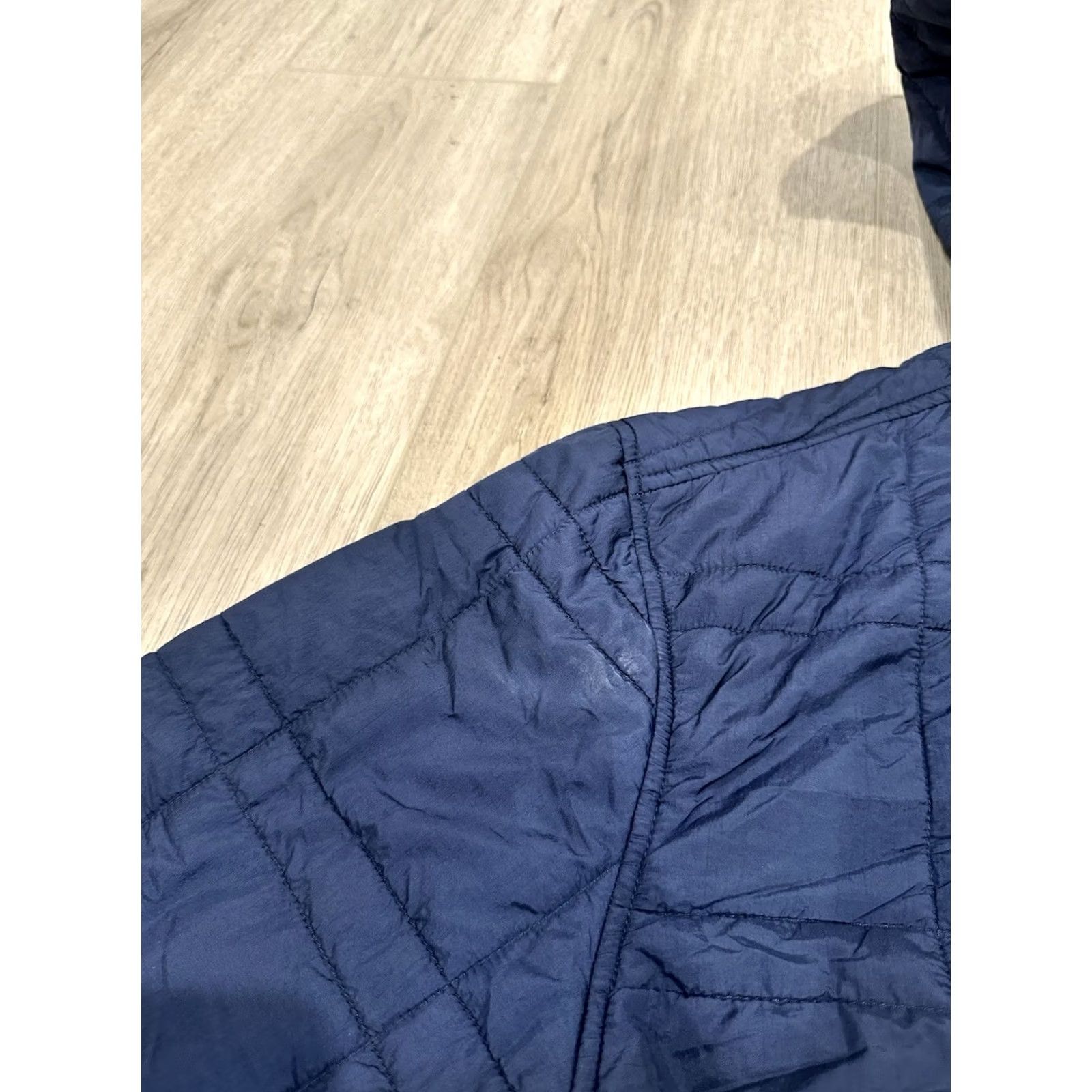 Vintage VINTAGE? PROOF Moonweight Hooded Jacket 2XL Men Blue Nylon Puffer Jacket Hoodie Zip Quilt Lightweight Winter Fall Spring Size US XXL / EU 58 / 5 - 5 Thumbnail