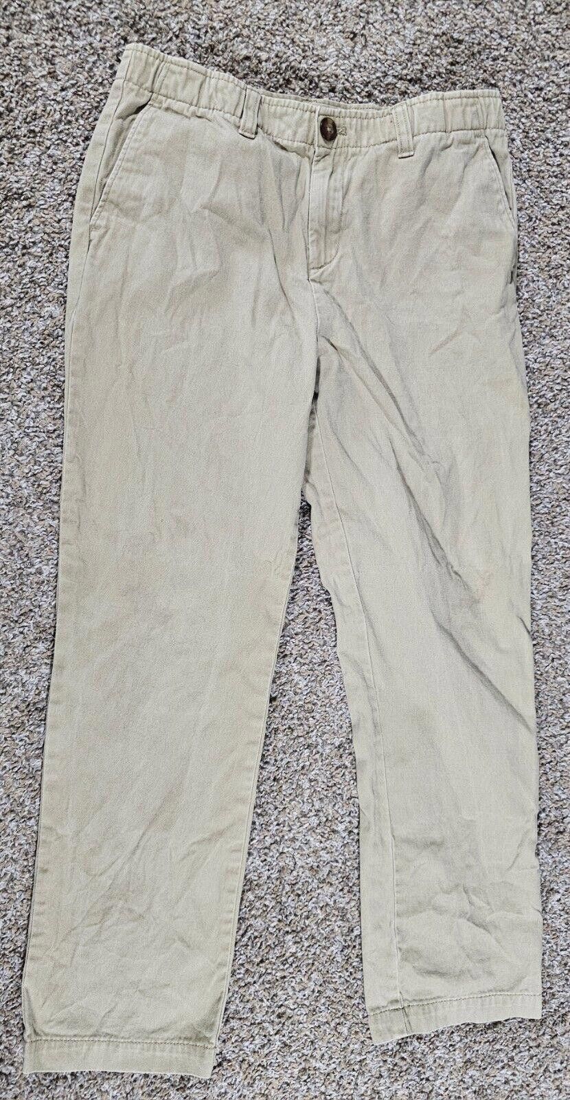 Lands' End Lands End Size 12 Comfort Waist Pants Khaki Size 34" / US 12 / IT 48 - 1 Thumbnail