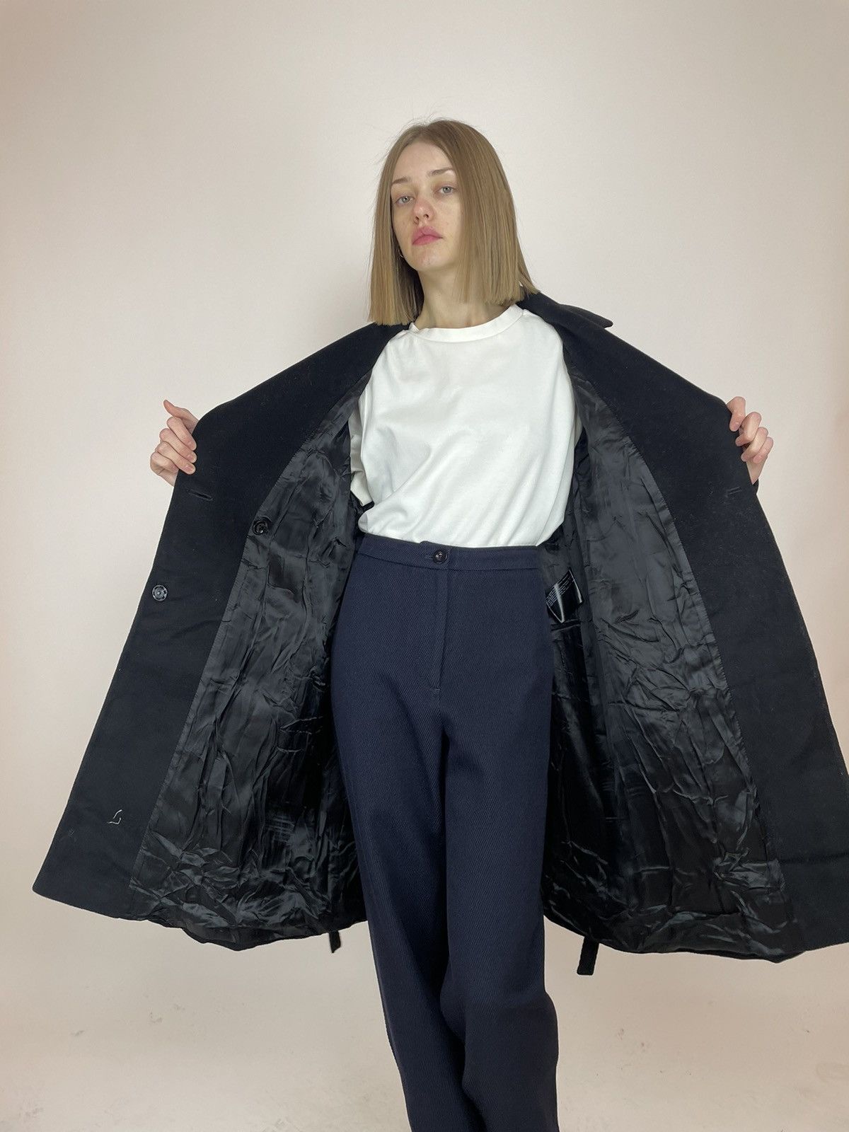 Cinzia Rocca CINZIA ROCCA Wool/Cashmere Belted coat Womens size US 10 Size L / US 10 / IT 46 - 10 Thumbnail
