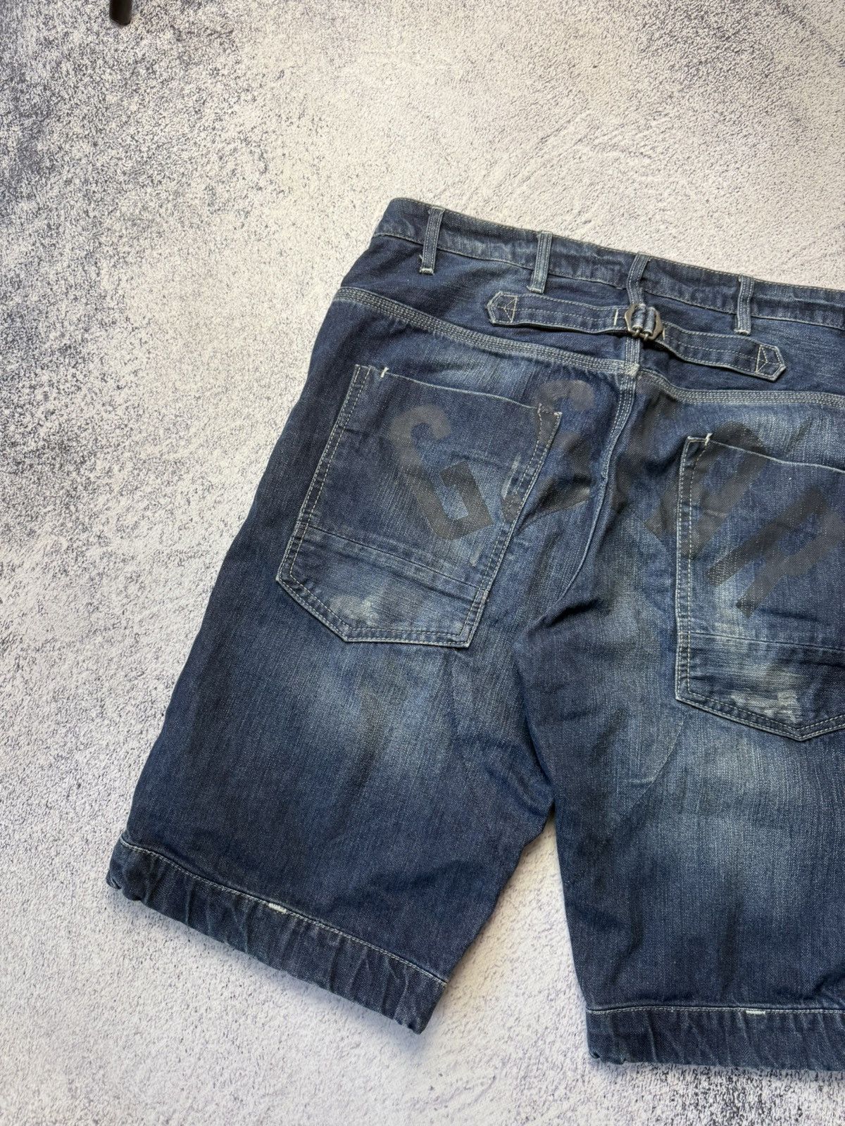 G-Star Mens Vintage G Star Raw Cargo Shorts rare army Y2K Size US 32 / EU 48 - 2 Thumbnail