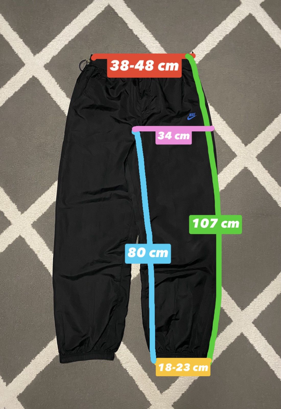 Nike Vintage 00’s Nike Air Max baggy Track Pants Shox TN Nocta Size US 34 / EU 50 - 18 Thumbnail