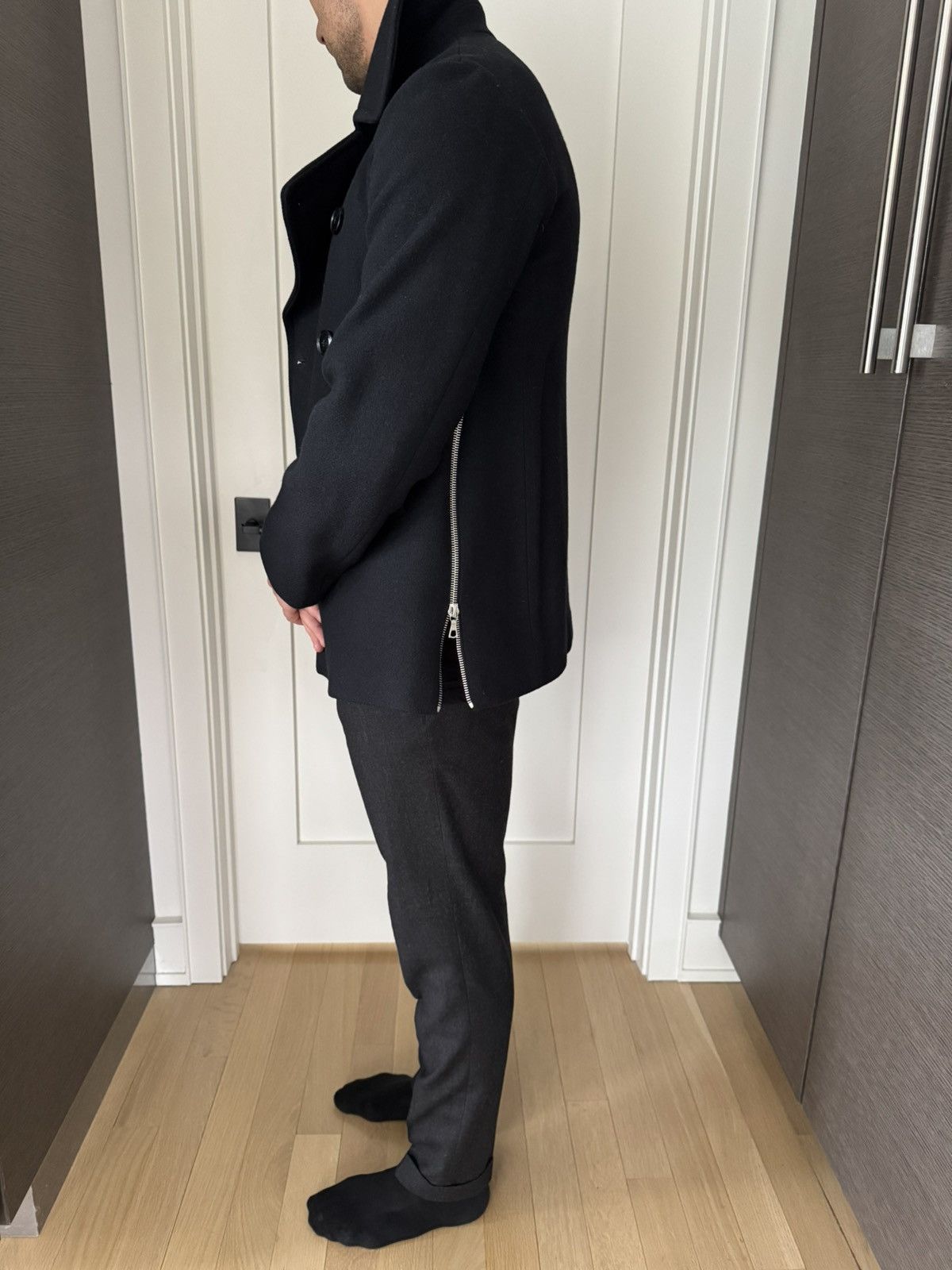 Dries Van Noten Navy luxury peacoat Size US M / EU 48-50 / 2 - 6 Thumbnail