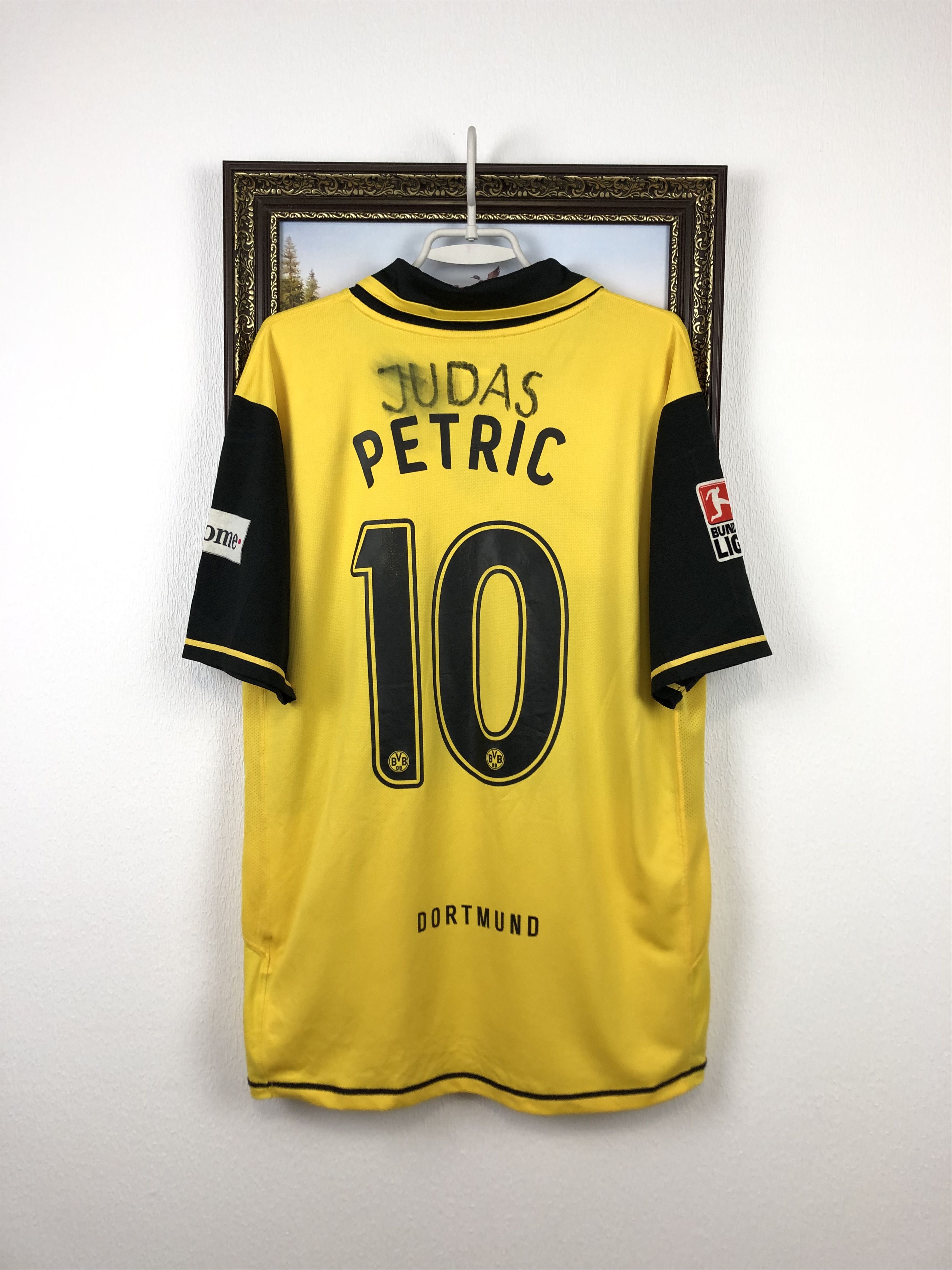 Nike × Vintage Borussia Dortmund football shirt 2007 #10 Petric Jersey Nike Size US XL / EU 56 / 4 - 16 Thumbnail