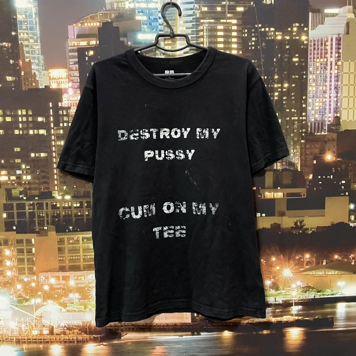 Band Tees VINTAGE 90S CUM ON MY TEE FUNNY BAND ROCK PORN STAR TEE Y2K Size US M / EU 48-50 / 2 - 1 Thumbnail