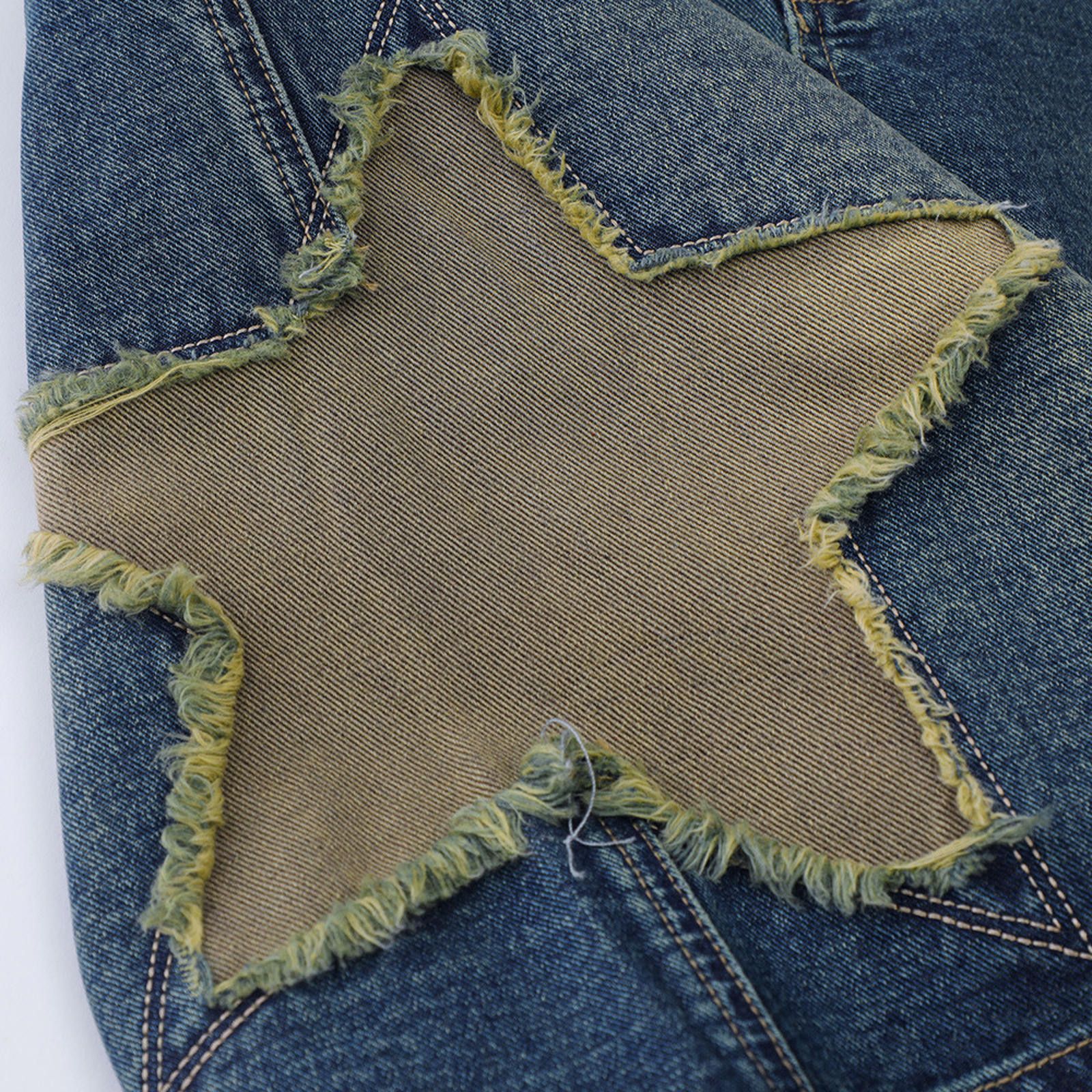 Jean Star Patch Denim Shorts Size US 30 / EU 46 - 4 Thumbnail