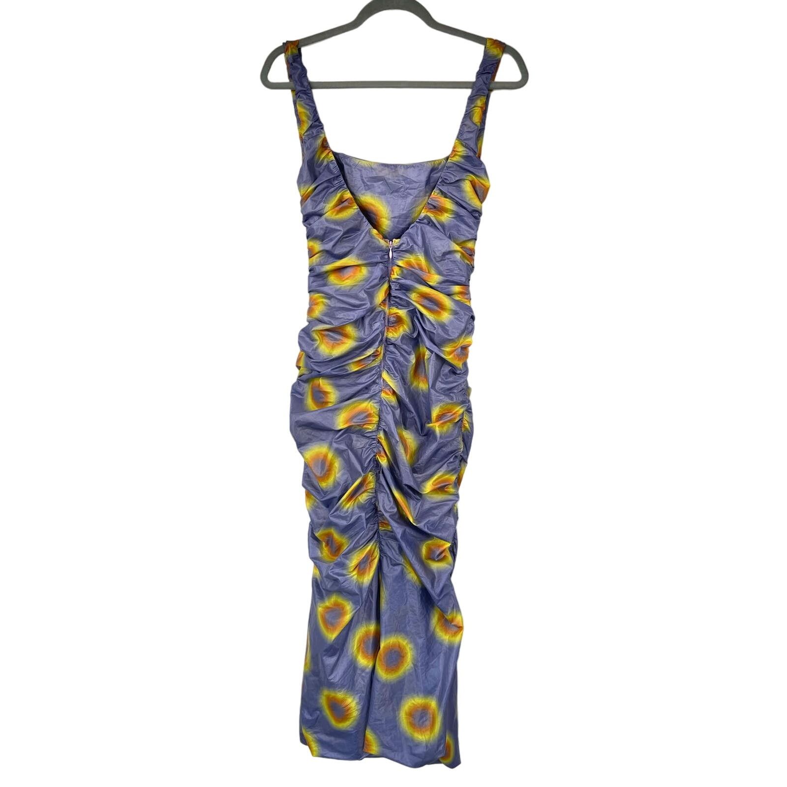 Maisie Wilen Maisie Wilen | Lady Purple Yellow Psychedelic Dot Dress M Size M / US 6-8 / IT 42-44 - 4 Thumbnail