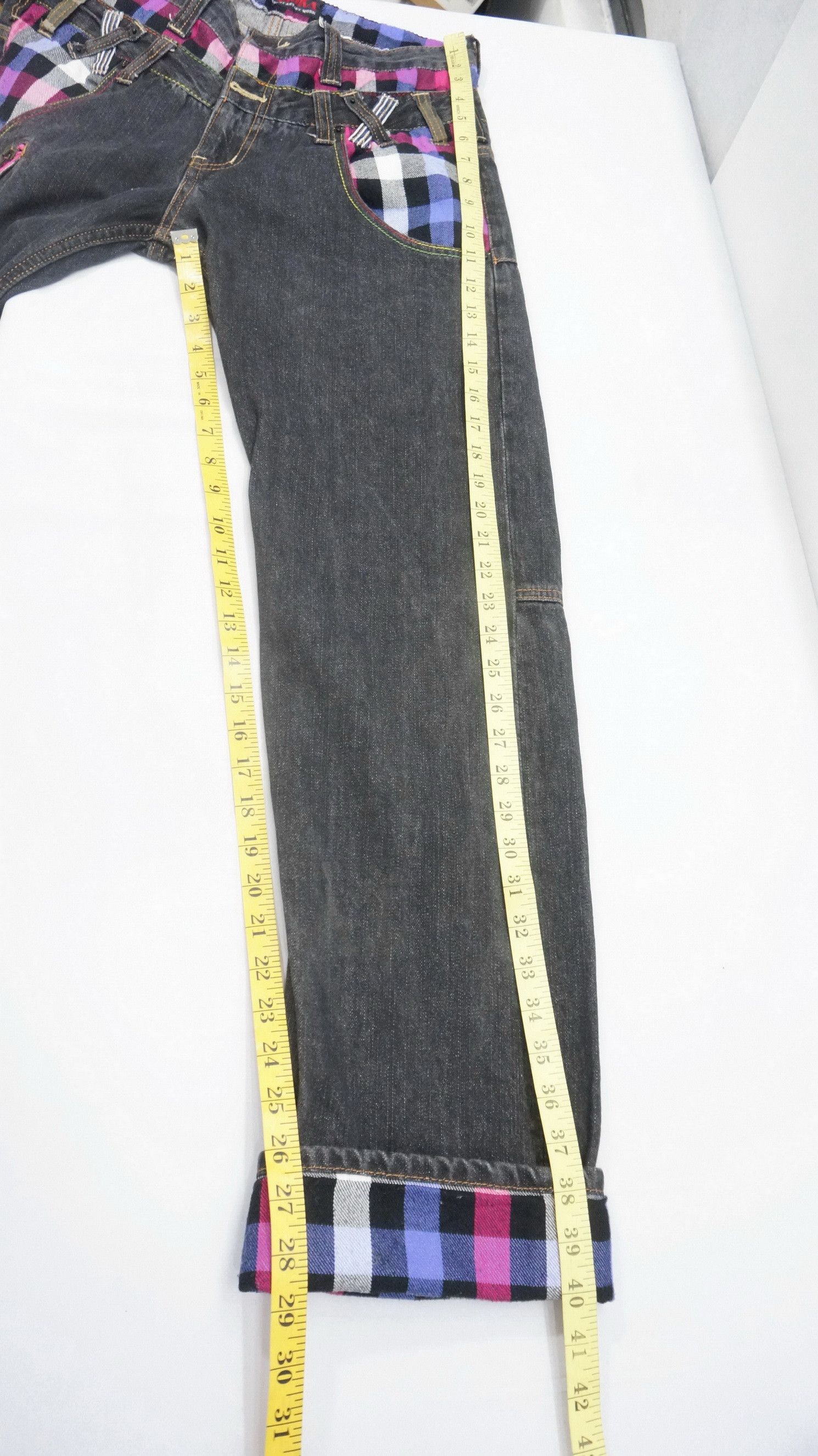 Japanese Brand Vintage Jack Serika Double Waist Black Jeans Size US 30 / EU 46 - 9 Thumbnail