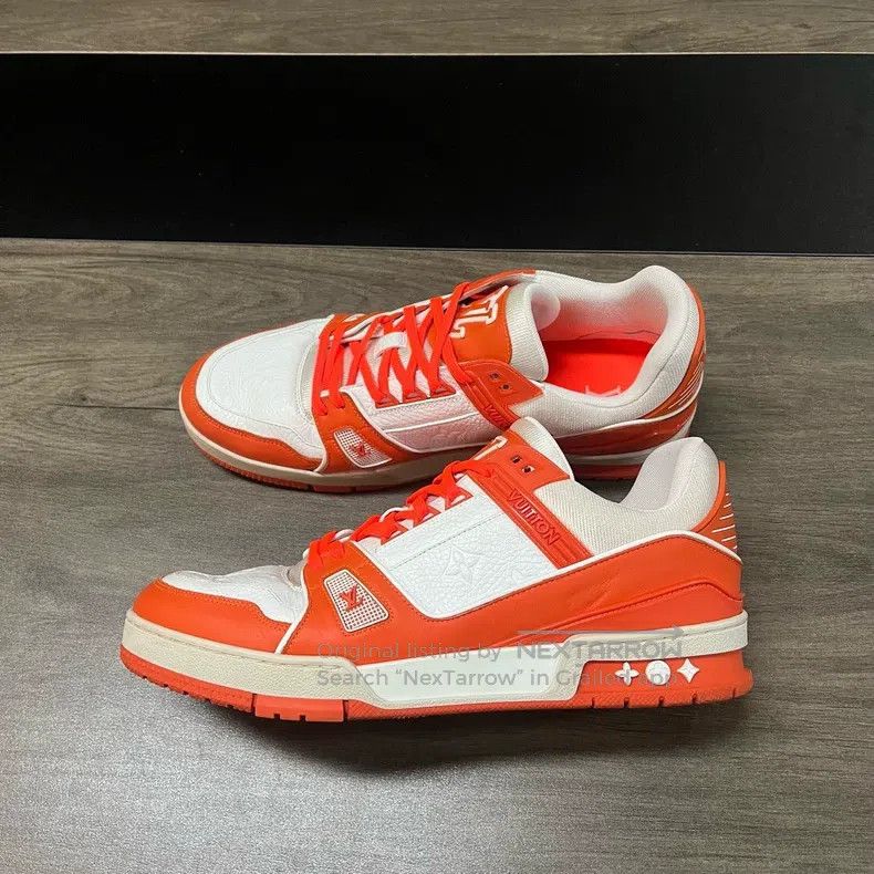 Louis Vuitton Louis Vuitton White orange shoes Size US 9 / EU 42 - 3 Thumbnail