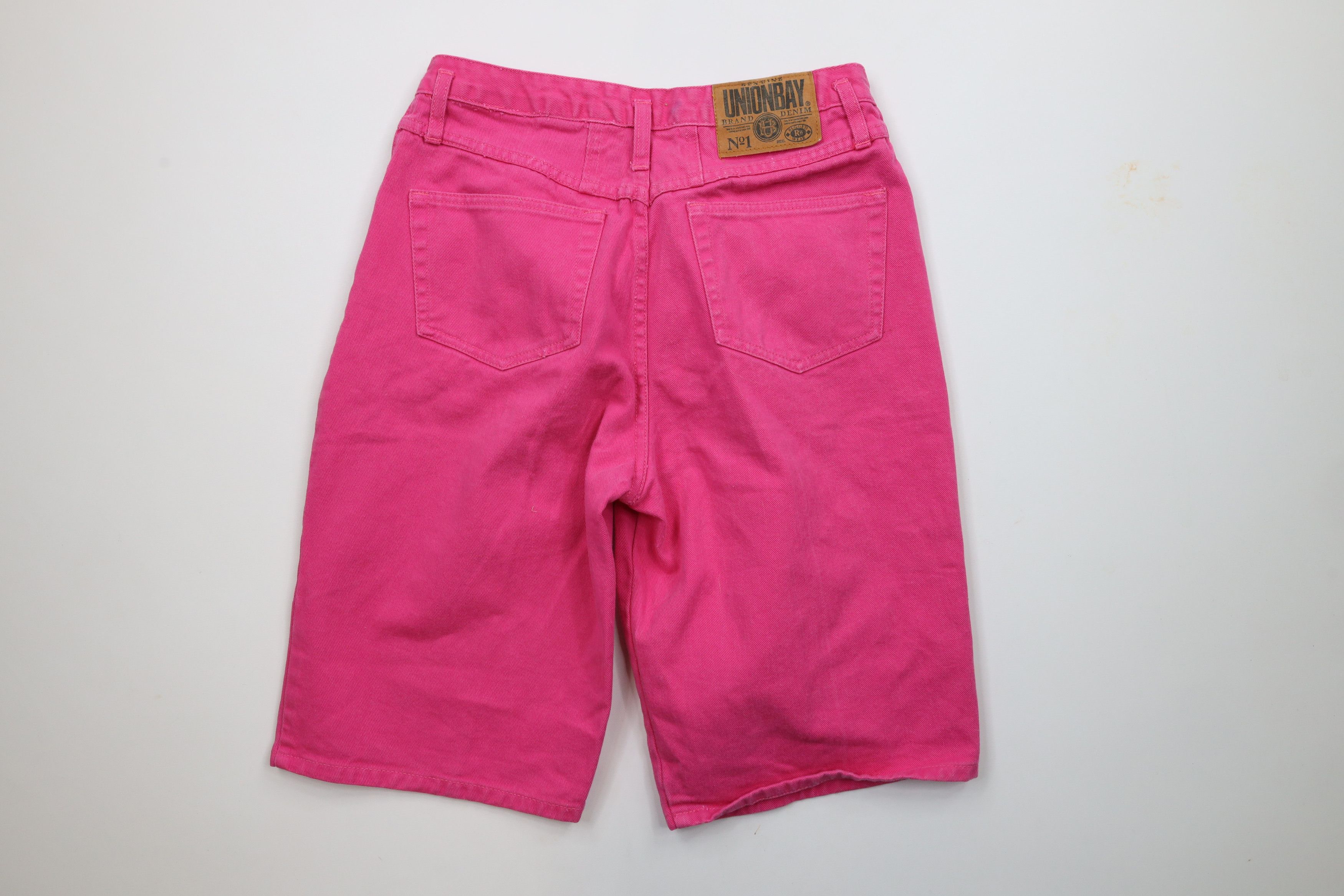 Vintage Vintage 90s Streetwear Fit Denim Jean Shorts Jorts Pink Size 34" / US 12 / IT 48 - 8 Thumbnail